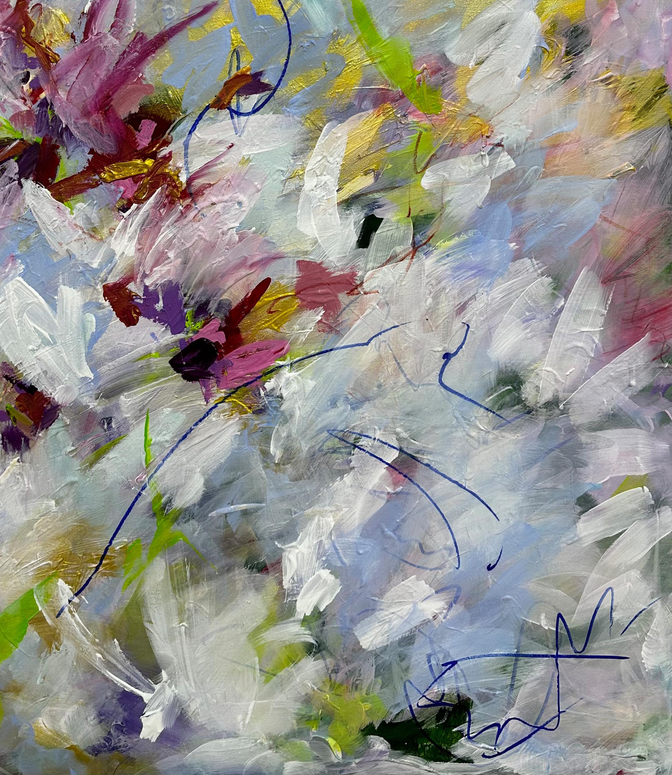 Exubérance - Viktoria Ganhao Peinture contemporaine abstraite en vente 6