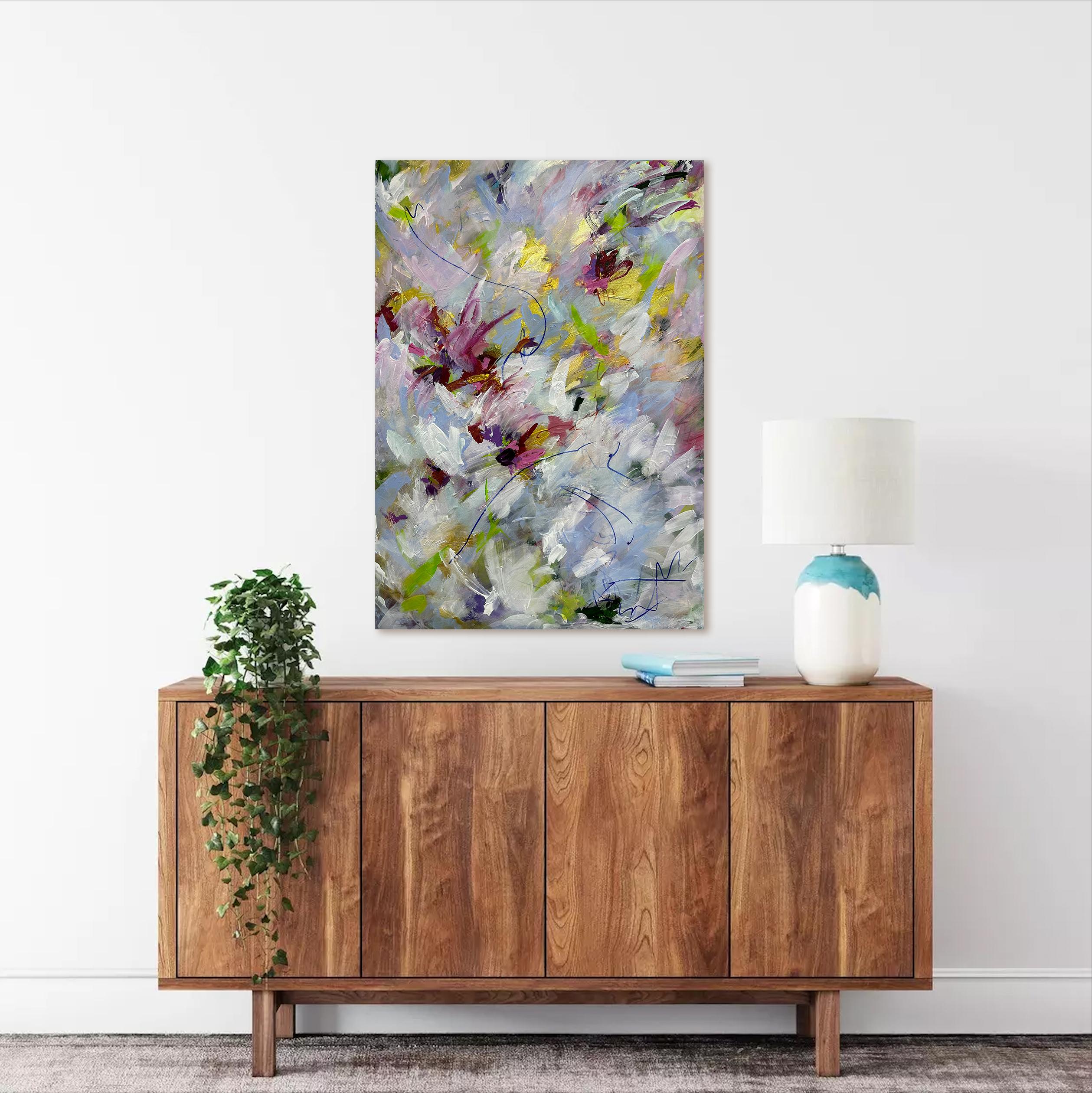 Exubérance - Viktoria Ganhao Peinture contemporaine abstraite en vente 7