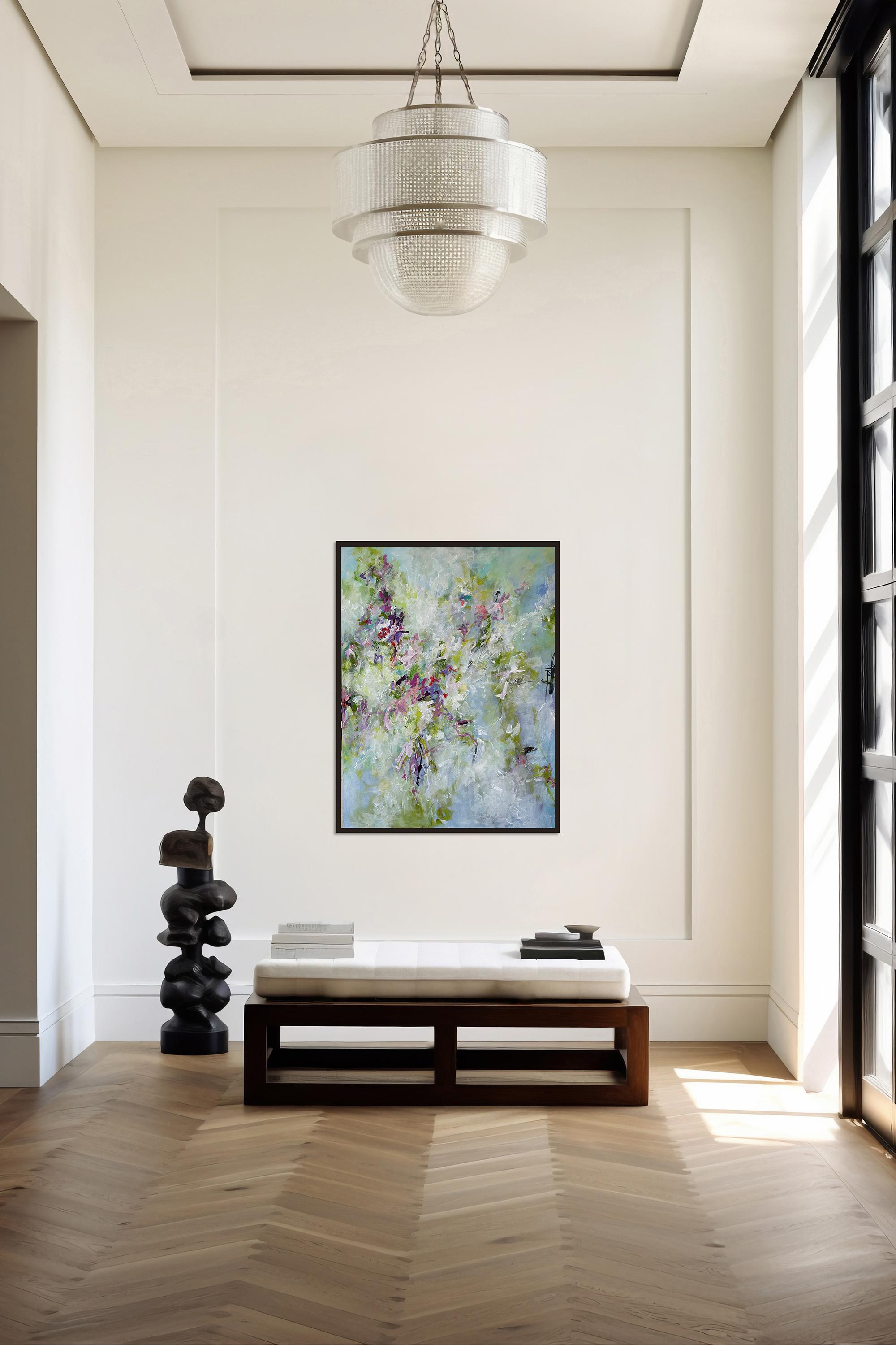 Floral  - Viktoria Ganhao Abstract Contemporary Painting in vendita 3