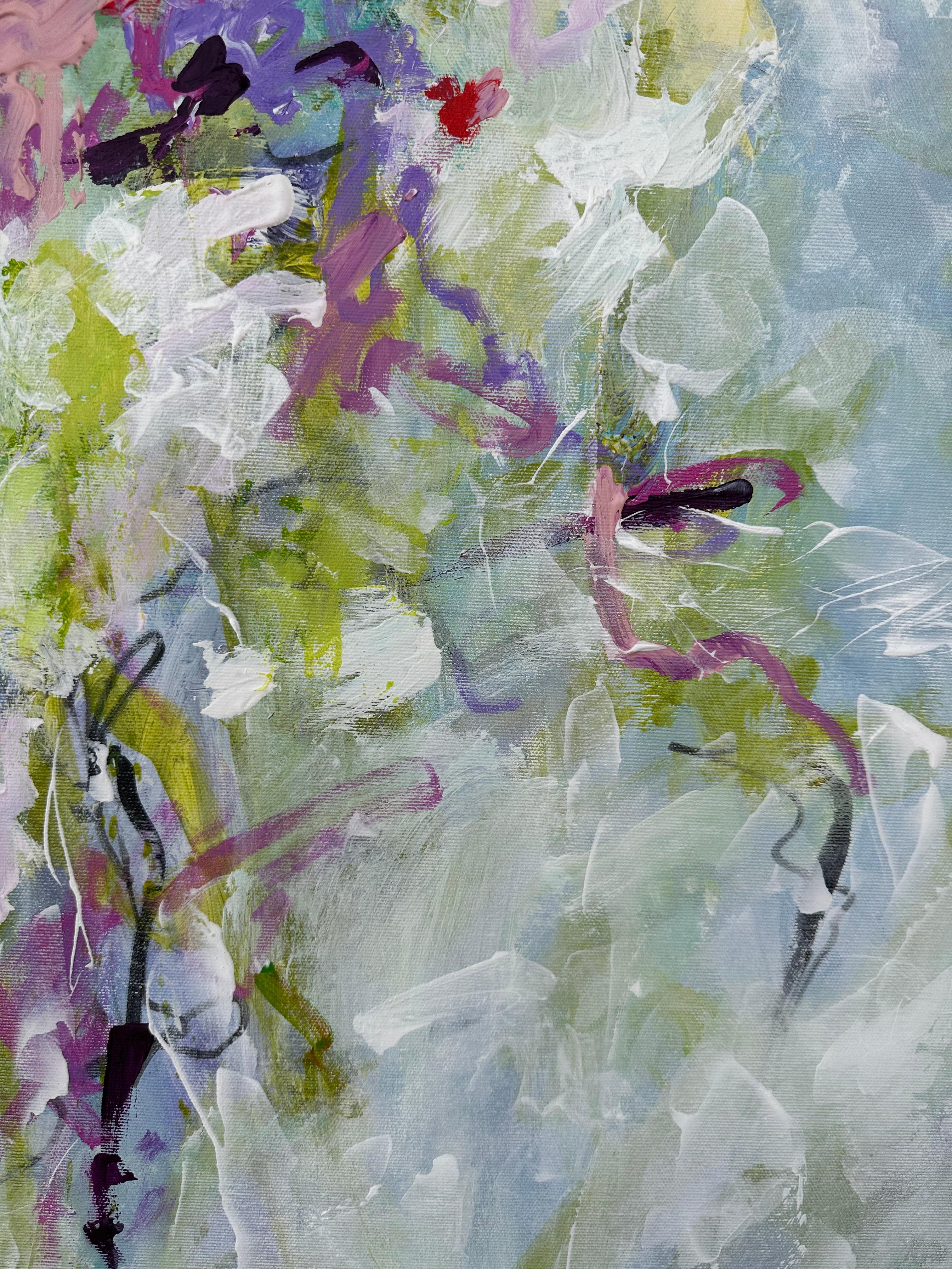 Floral  - Viktoria Ganhao Abstract Contemporary Painting in vendita 4