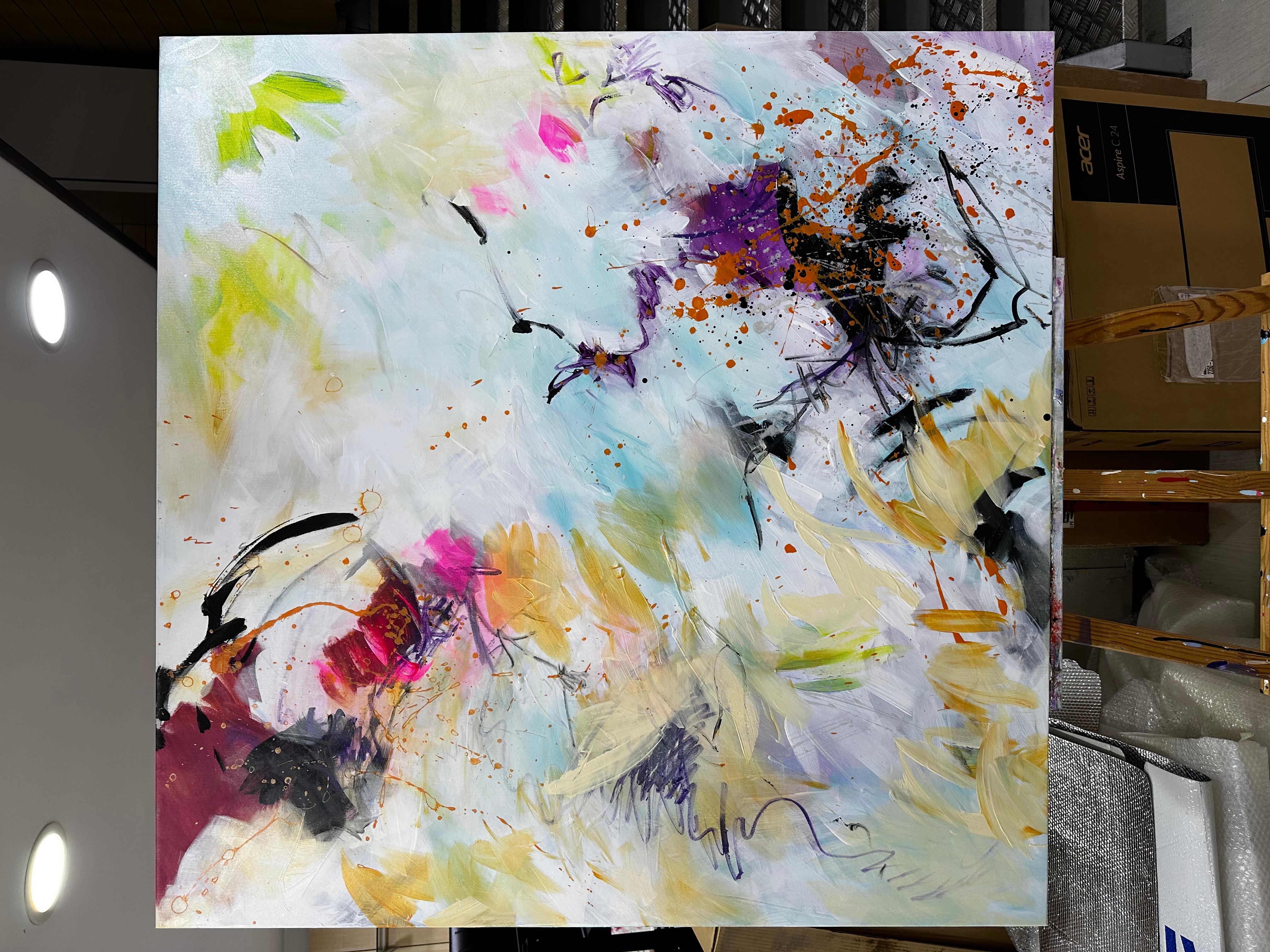 In movimento - Pittura astratta contemporanea di Viktoria Ganhao in vendita 9