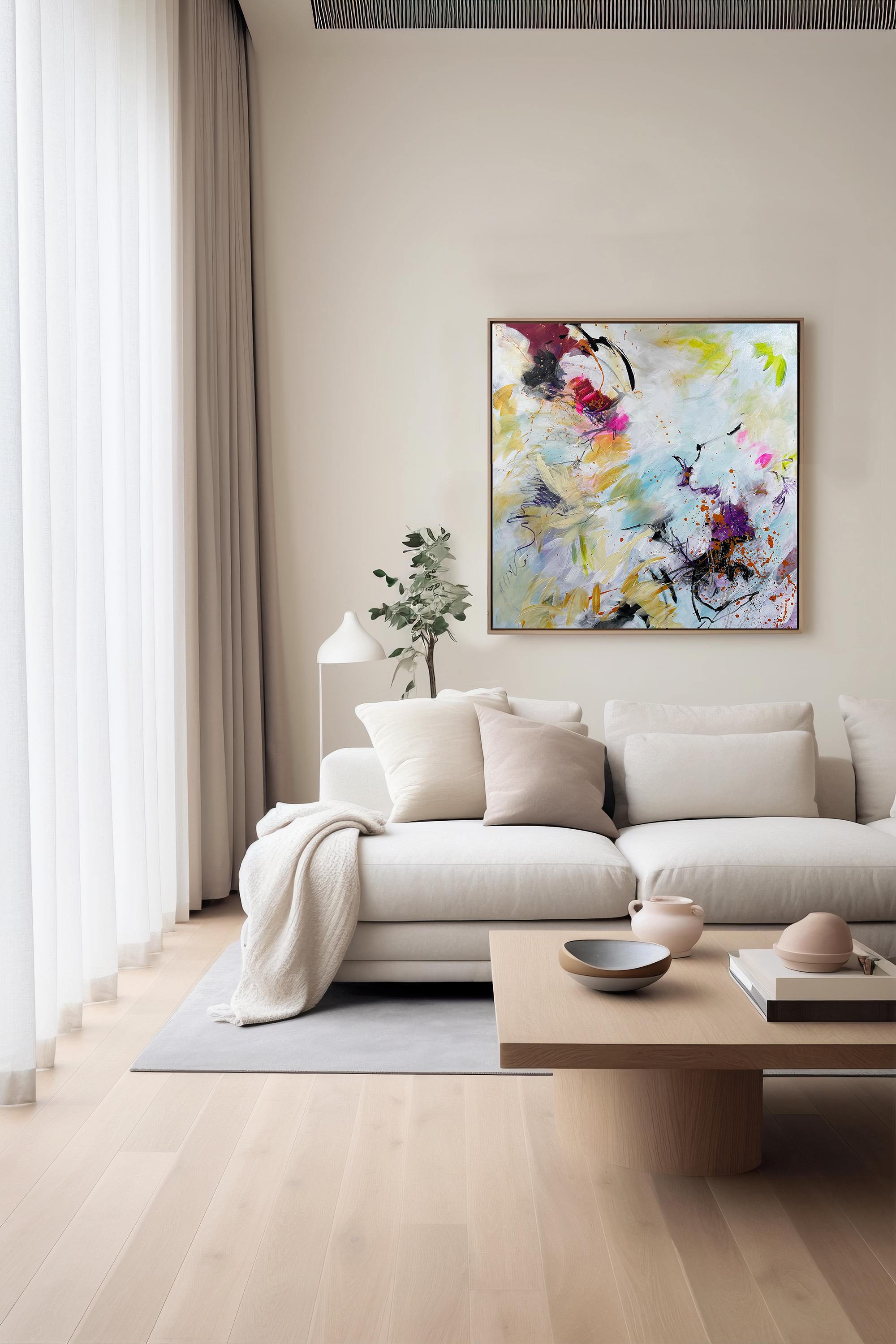In movimento - Pittura astratta contemporanea di Viktoria Ganhao in vendita 10