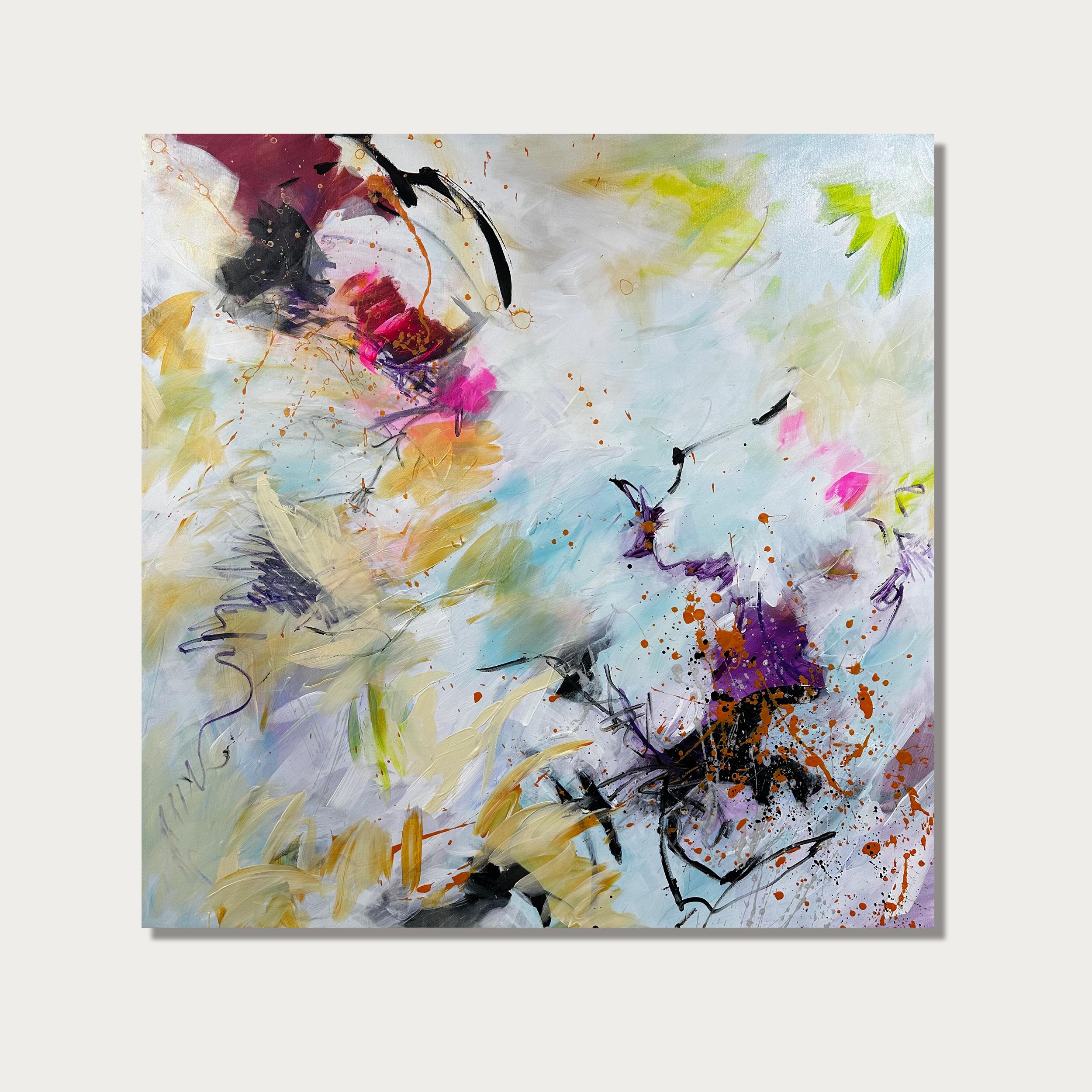 In movimento - Pittura astratta contemporanea di Viktoria Ganhao in vendita 1