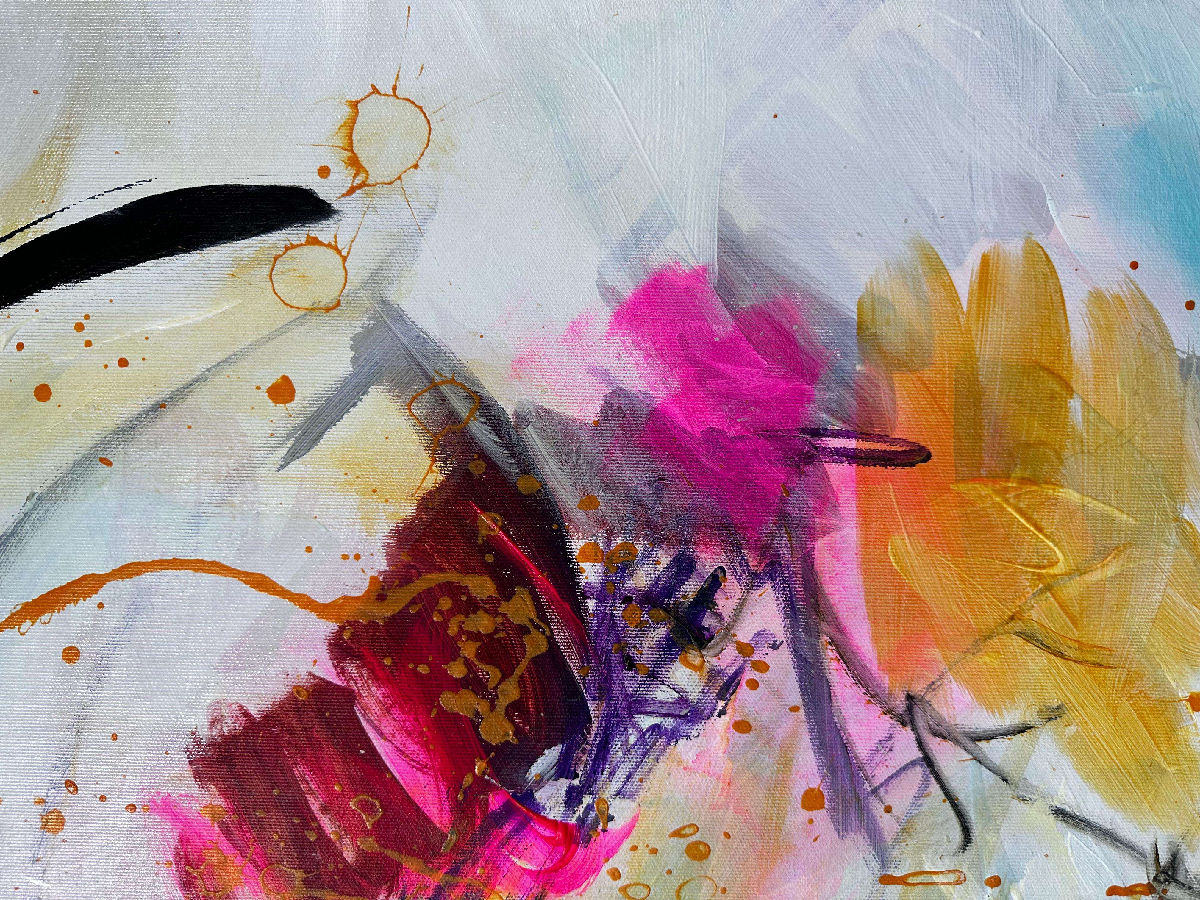 In movimento - Pittura astratta contemporanea di Viktoria Ganhao in vendita 2