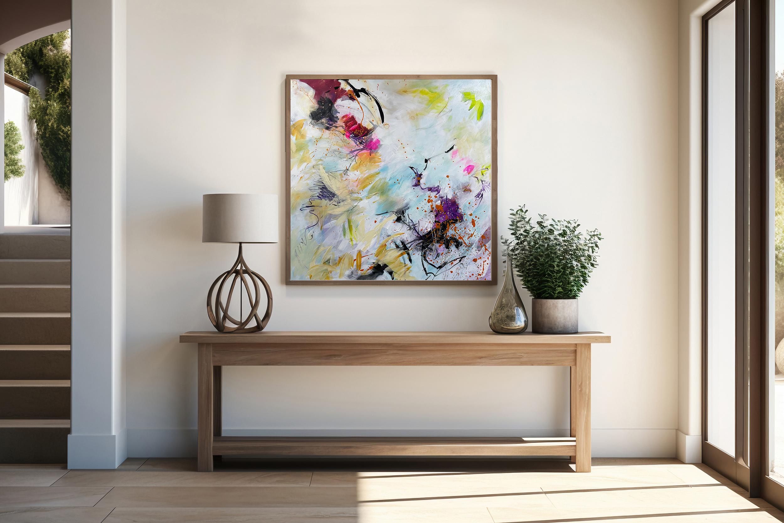 In movimento - Pittura astratta contemporanea di Viktoria Ganhao in vendita 3
