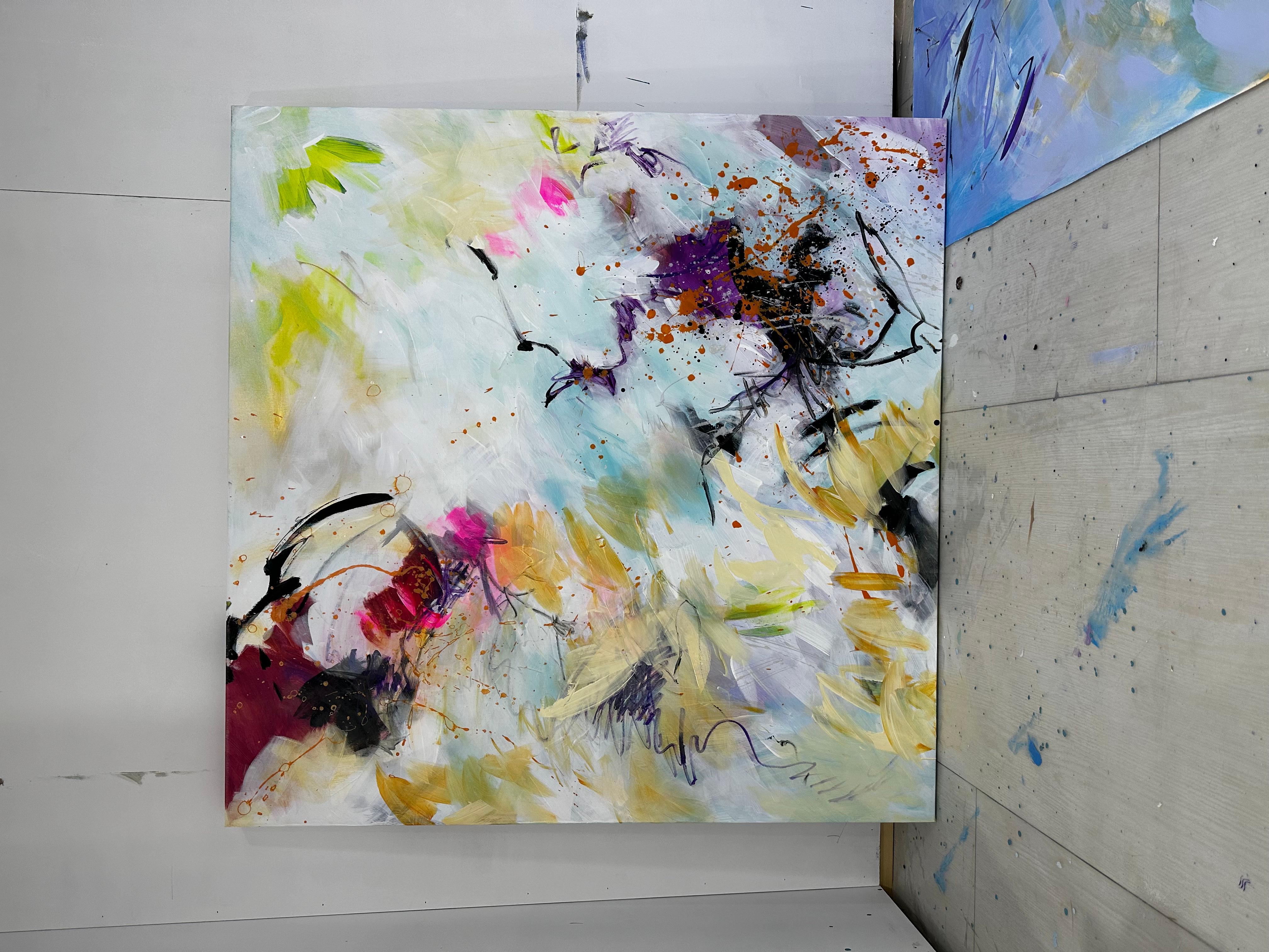 In movimento - Pittura astratta contemporanea di Viktoria Ganhao in vendita 5