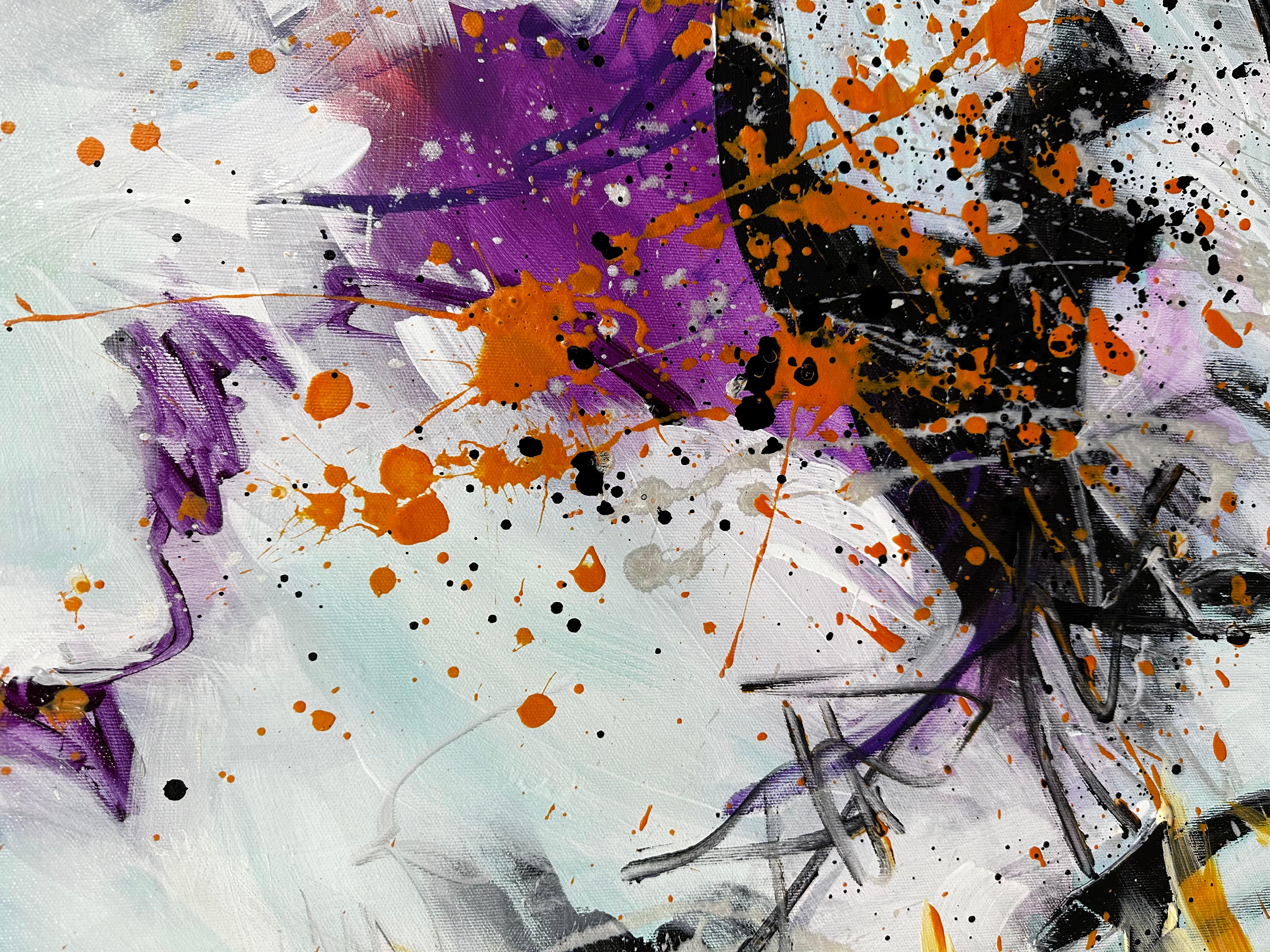 In movimento - Pittura astratta contemporanea di Viktoria Ganhao in vendita 6