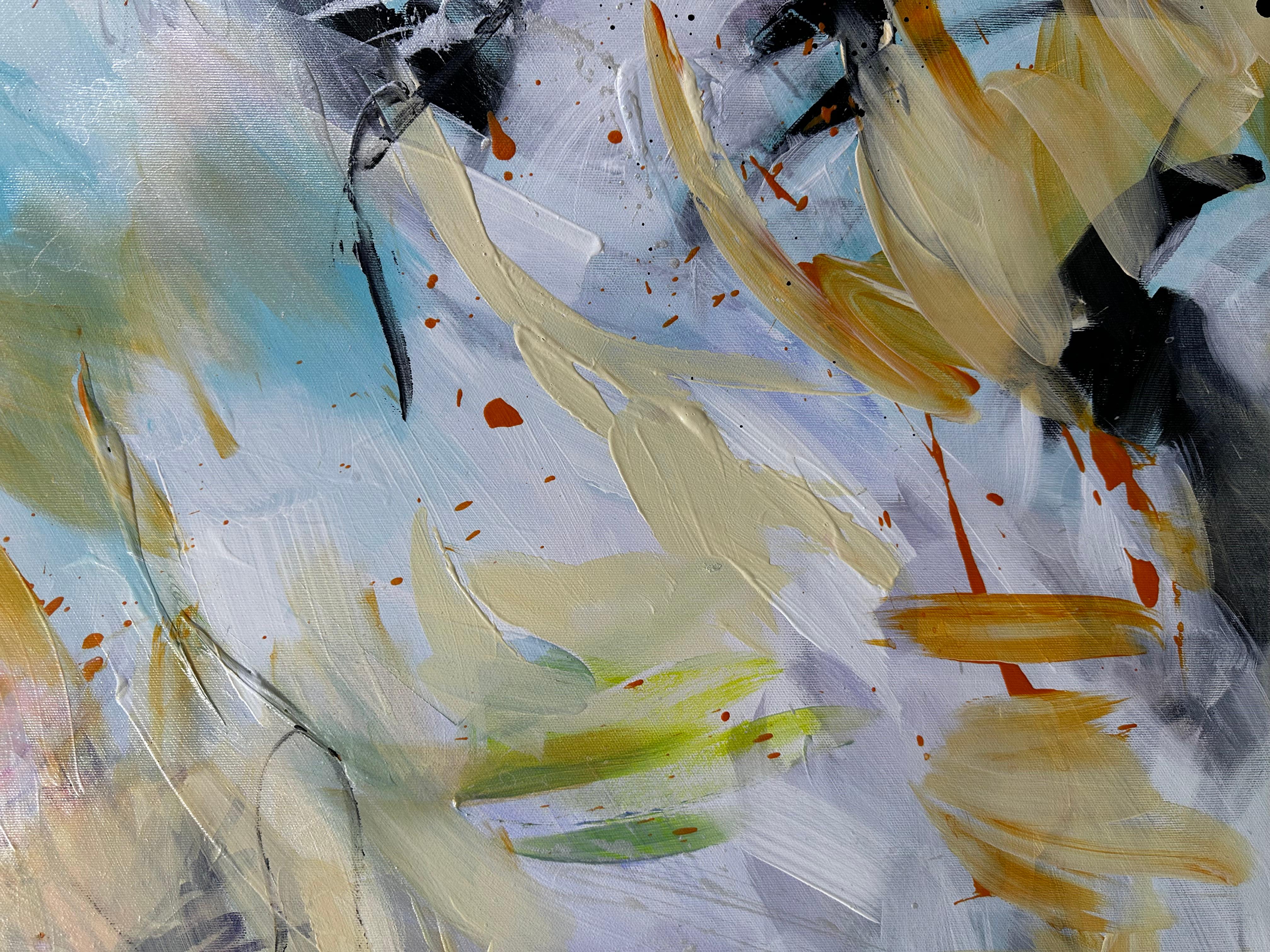 In movimento - Pittura astratta contemporanea di Viktoria Ganhao in vendita 8