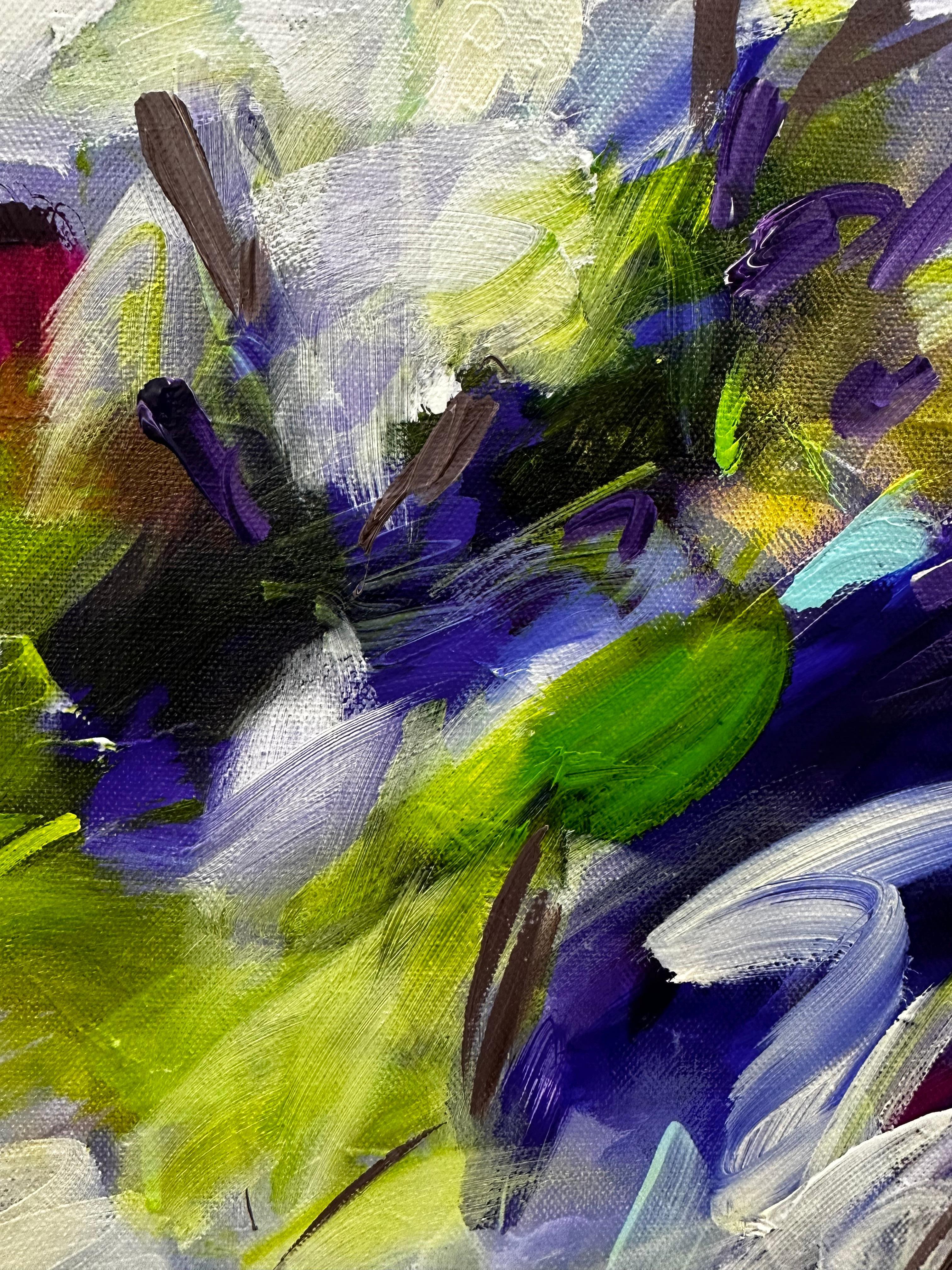 Joyful - Viktoria Ganhao Abstract Contemporary Painting in vendita 5