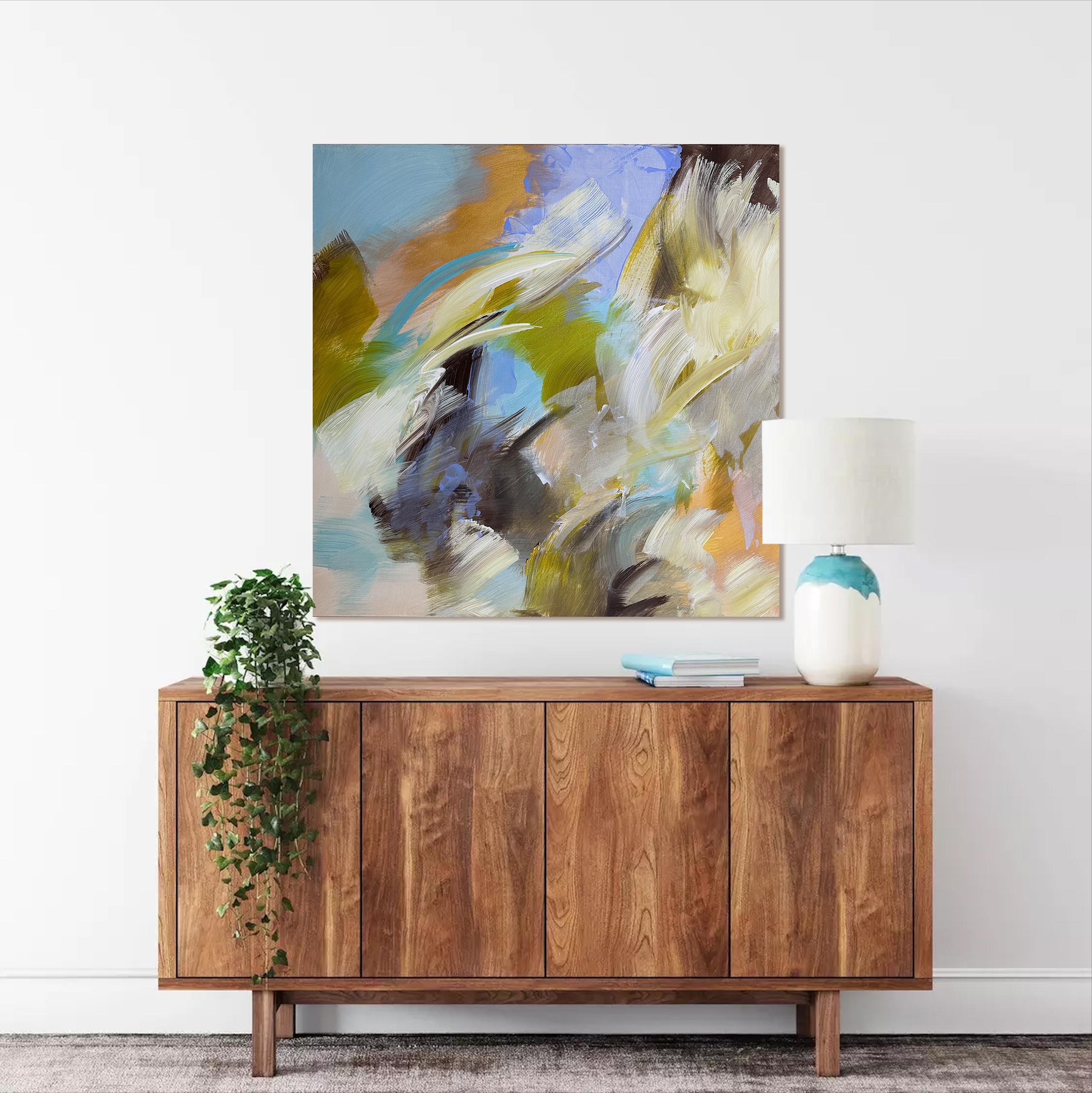 Energia di primavera - Pittura astratta contemporanea di Viktoria Ganhao in vendita 8
