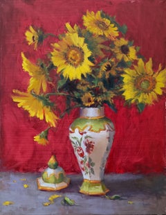 Bellezas doradas, Pintura al óleo