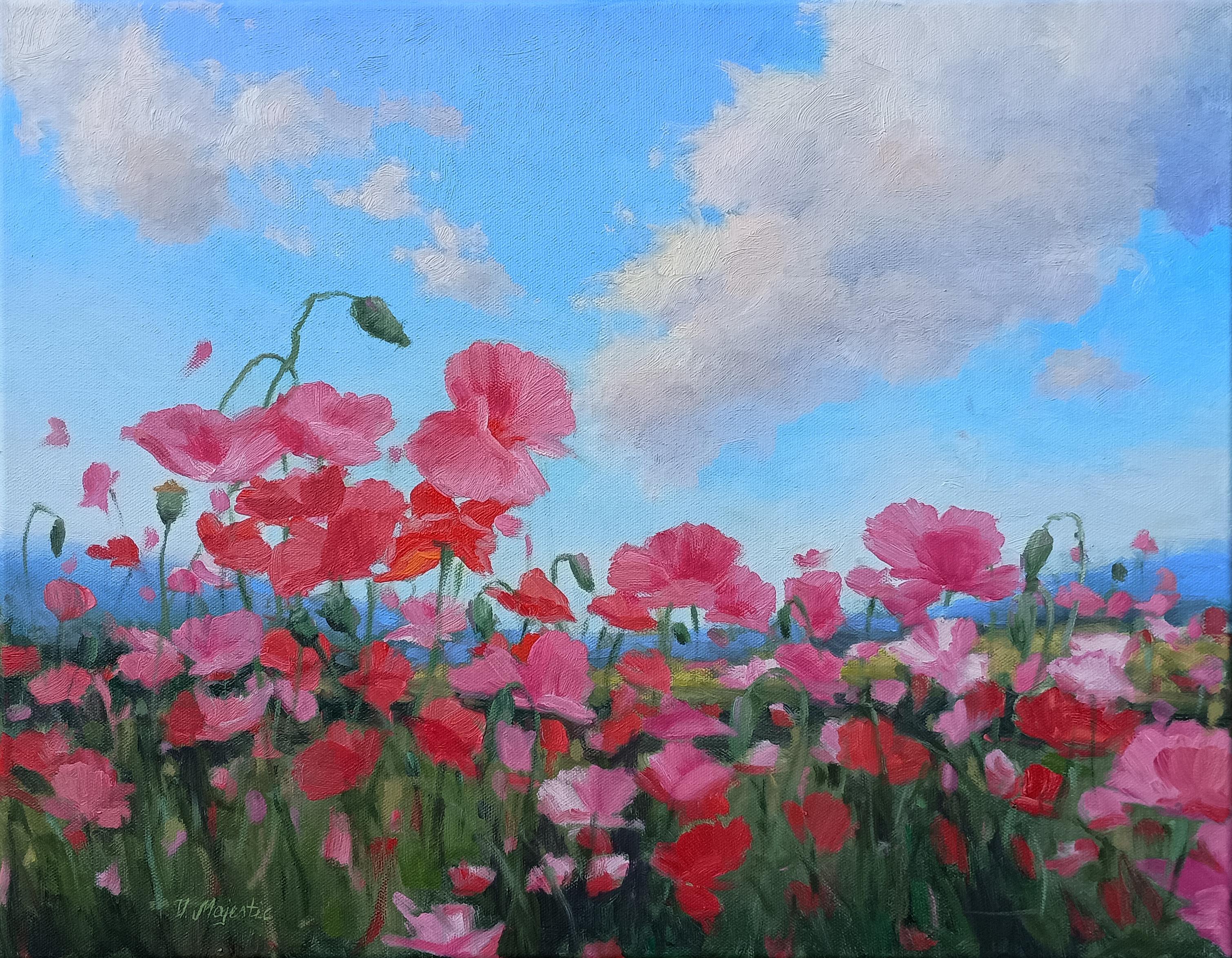 Rêve de coquelicot, peinture à l'huile