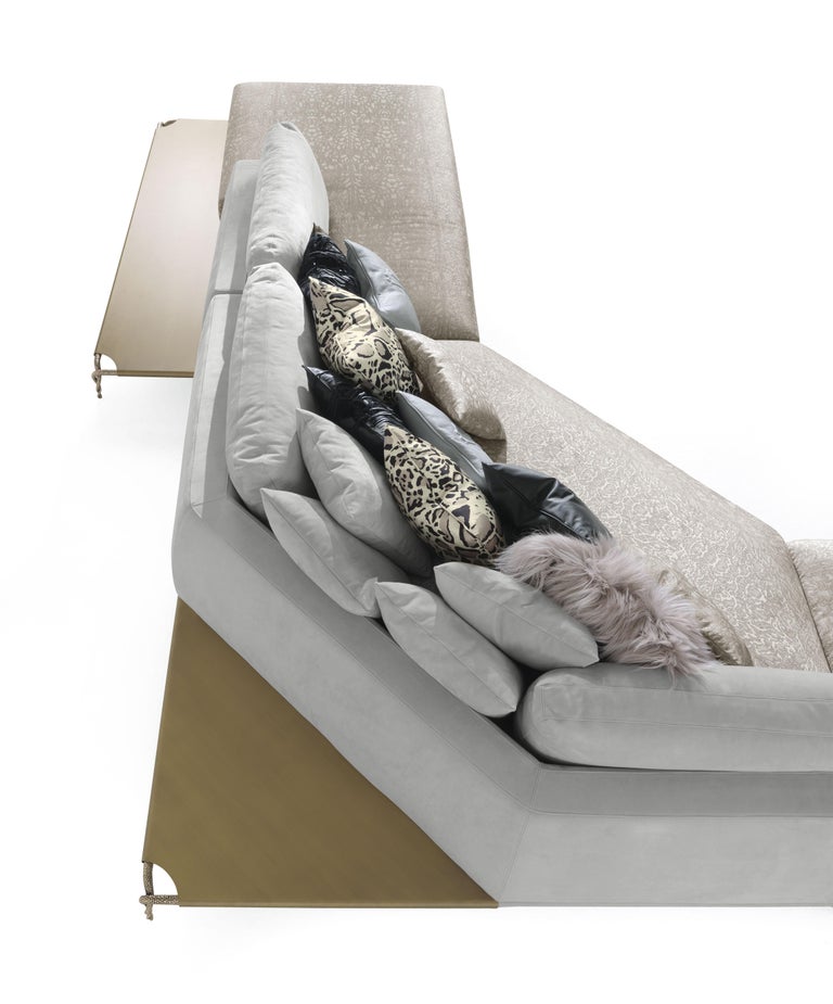 21st Century Viktoria Modular Sofa in Fabric by Roberto Cavalli Home