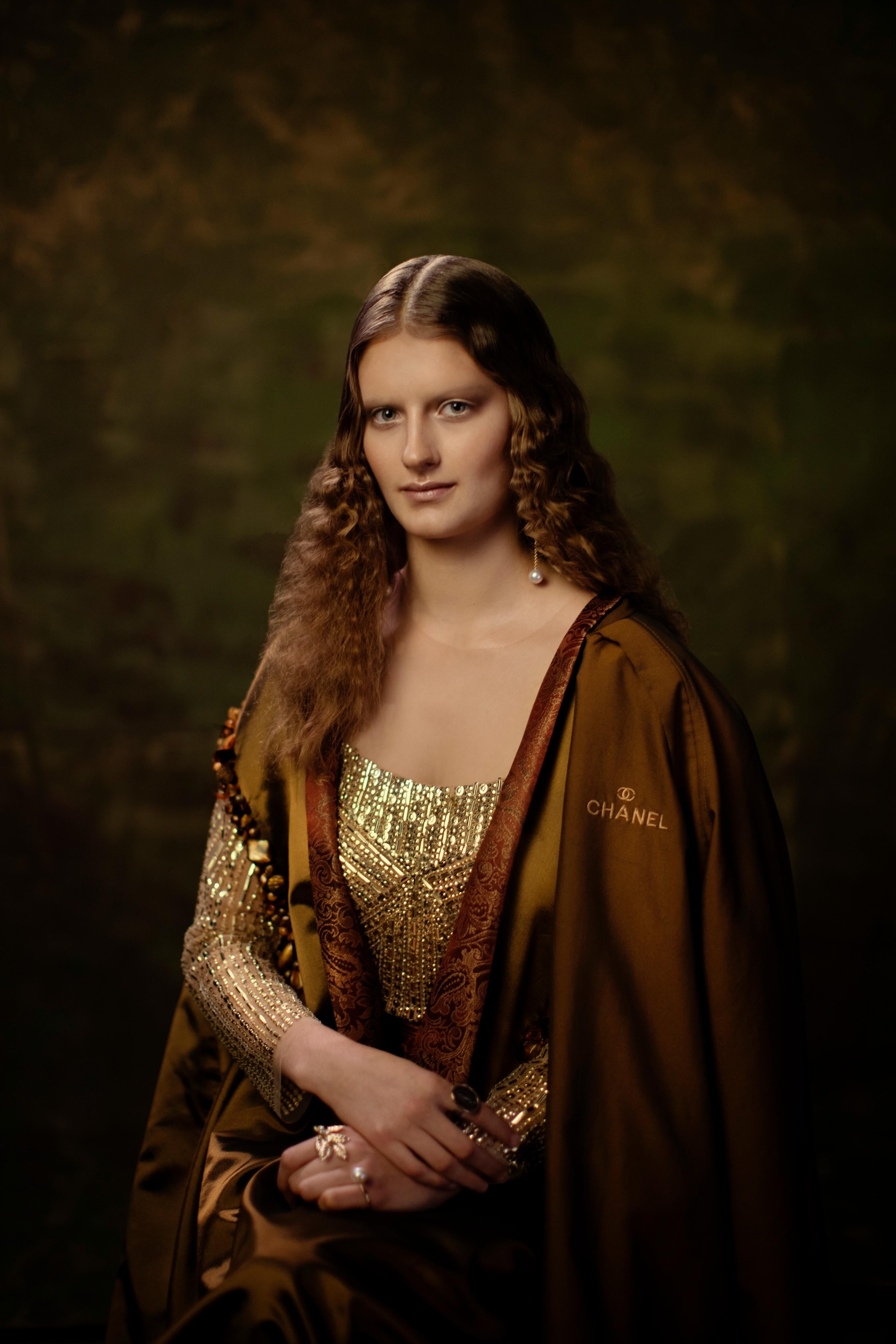 "Mona Lisa" Photography Print 40" x 30" inch Edition 1/1 by Viktorija Pashuta 

Full name:  Adele Bloch-Bauer by Klimt 

This artwork is printed on fine art Archival Matte Paper, also known as Moab Lasal Photo Matte. It features a smooth surface,
