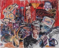 Lynch, 85x100cm, tela, pastelli a olio