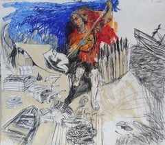 Opere della serie "Robinson Crusoe. Una storia di solitudine", 70x78 cm