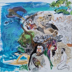 Opere della serie "Robinson Crusoe. Una storia di solitudine " 80x80 cm