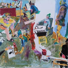 Workshop at the Academy of Arts, 70x70cm