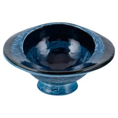 Vintage Vilhelm Bjerke-Petersen for Rörstrand, ceramic bowl with abstract design. 1960s