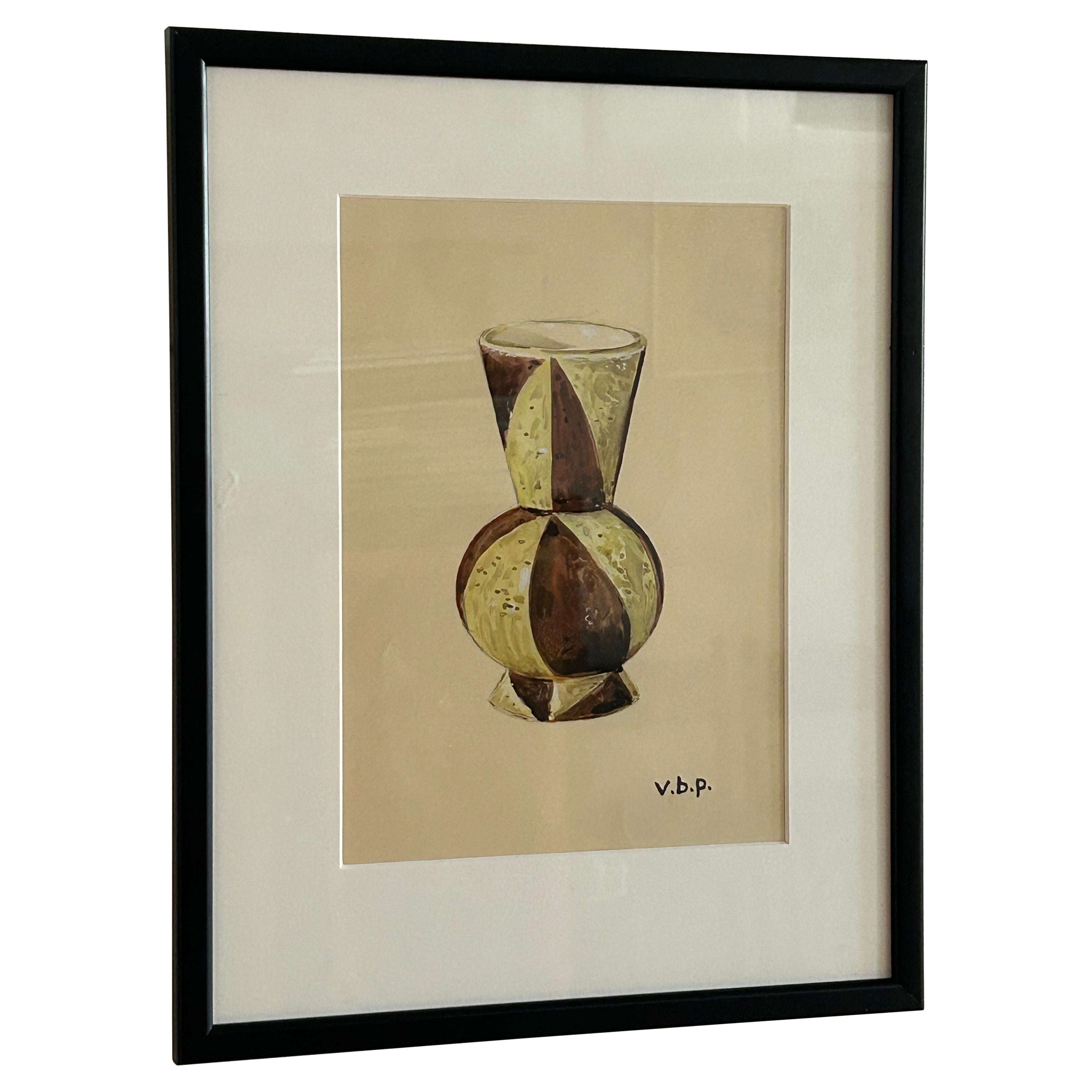 Vilhelm Bjerke Petersen - Studie einer Vase für Rörstrand, ca. 1950er Jahre im Angebot