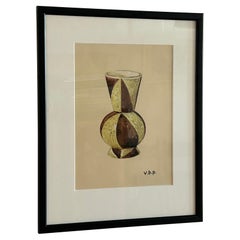 Vilhelm Bjerke Petersen — Study of a Vase for Rörstrand, c. 1950s