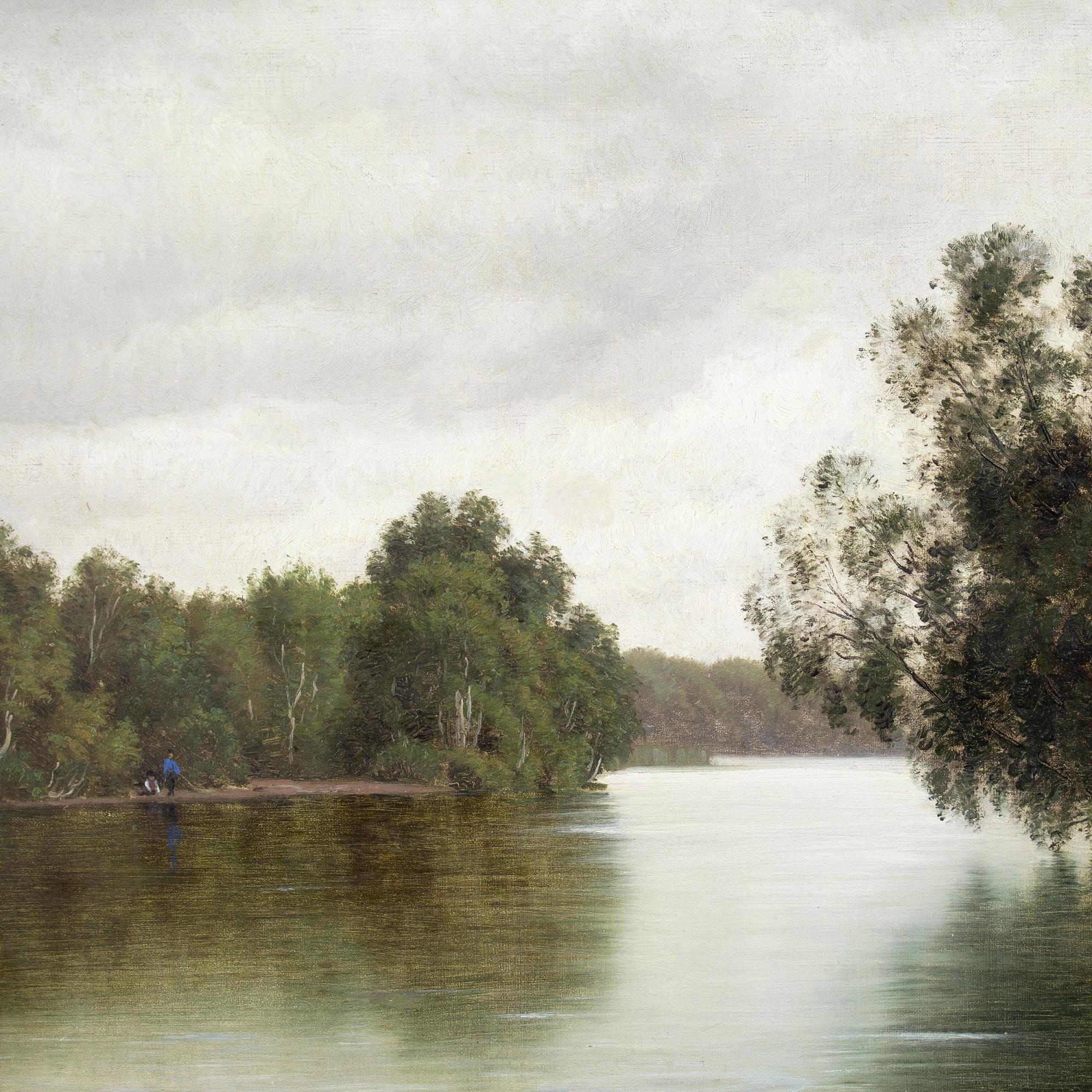 Vilhelm Groth, pêche sur la rivière Gudenåen 4