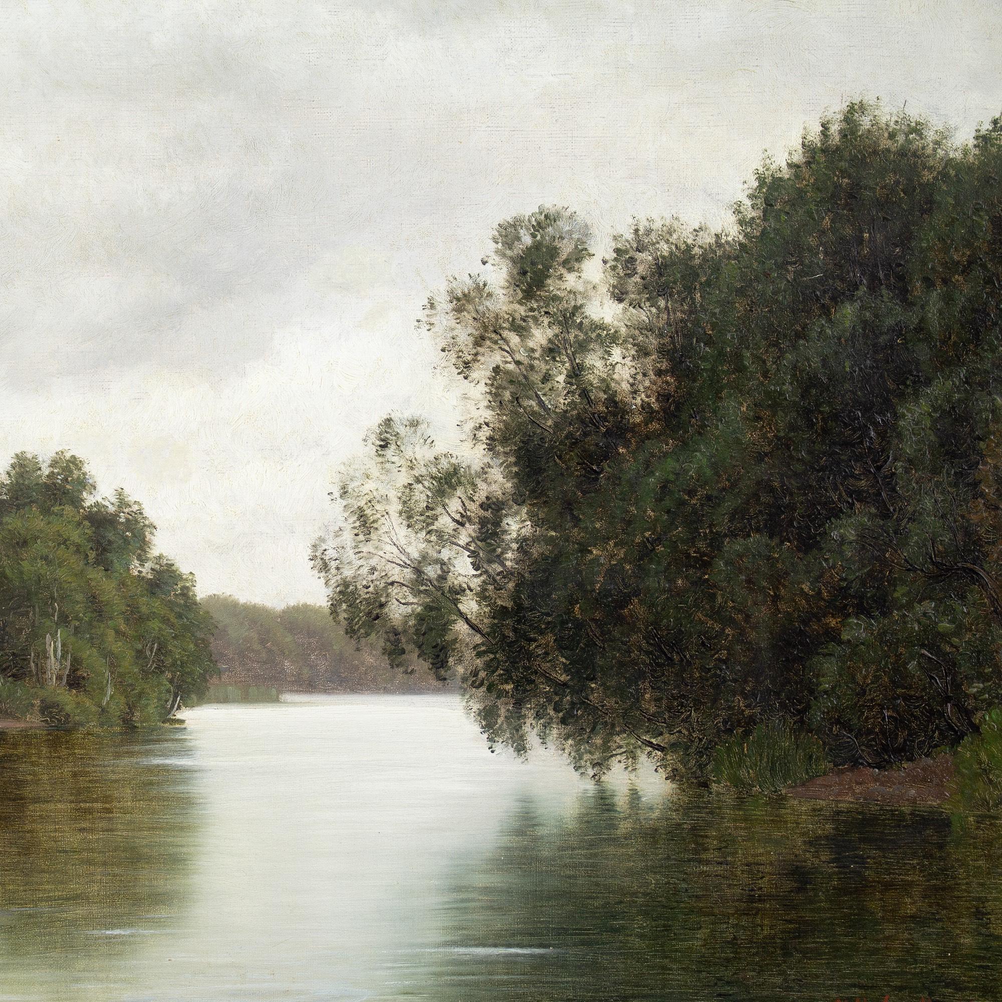 Vilhelm Groth, pêche sur la rivière Gudenåen 5