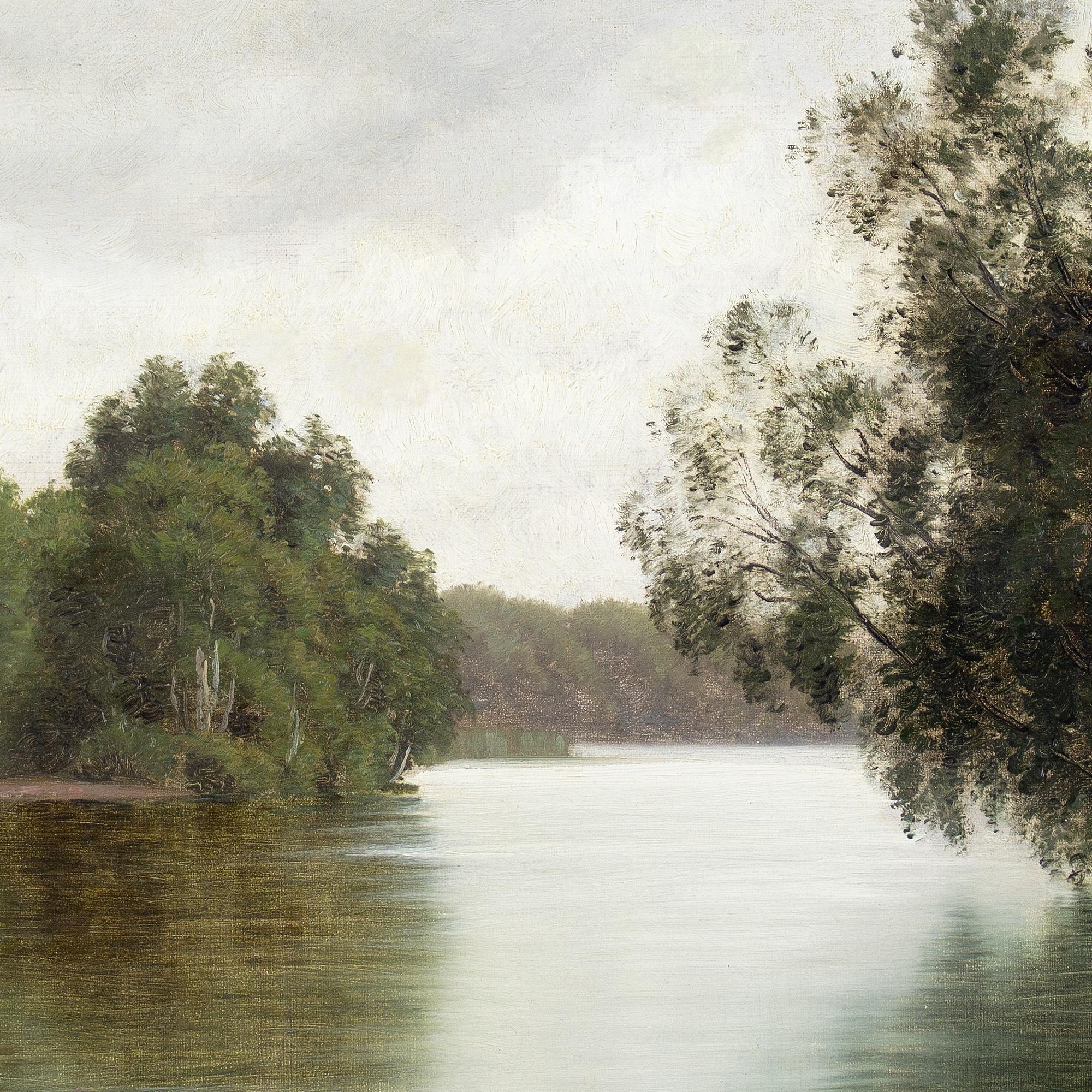 Vilhelm Groth, pêche sur la rivière Gudenåen 6