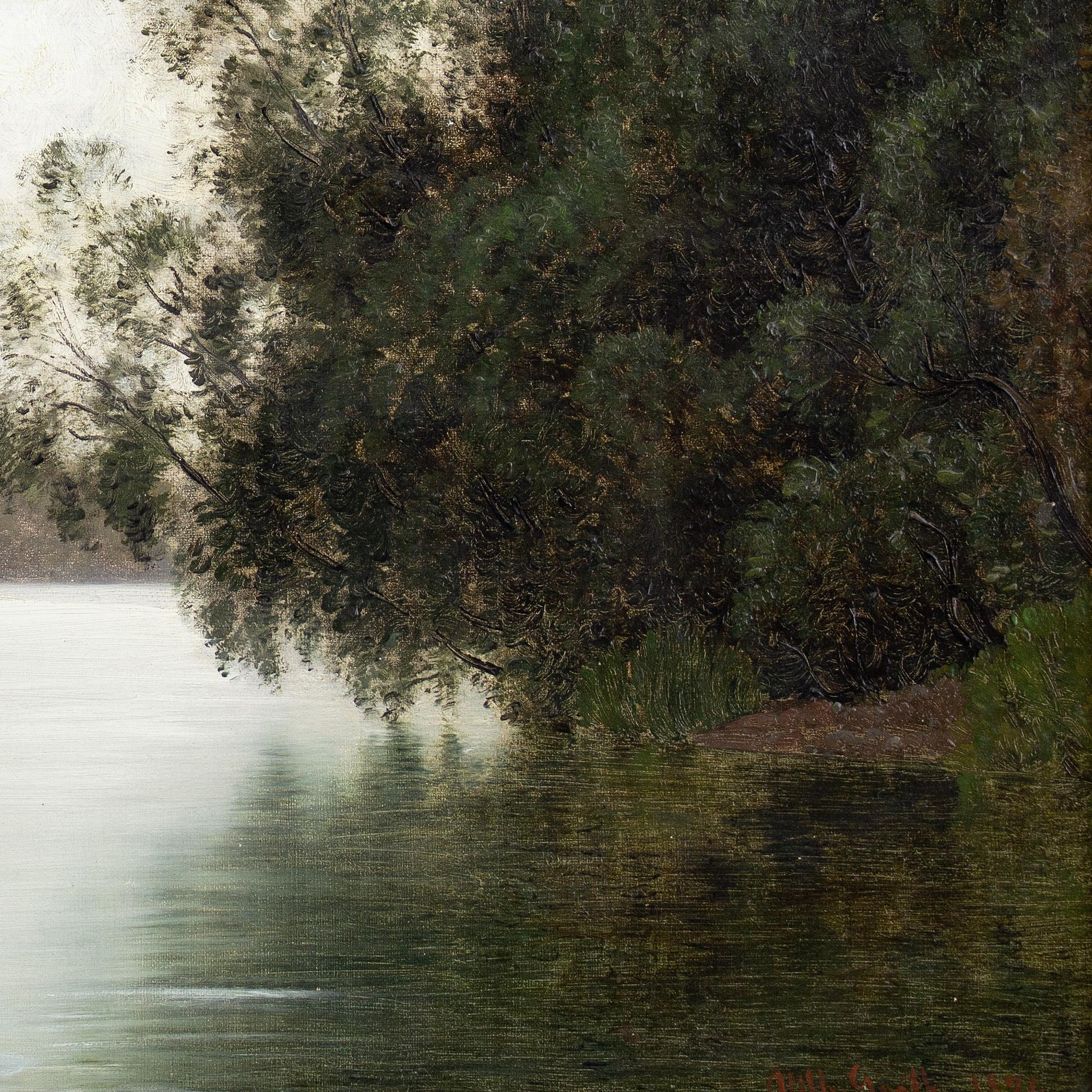 Vilhelm Groth, pêche sur la rivière Gudenåen 7