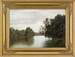 Vilhelm Groth, Fischen auf dem Gudenåen-Fluss
