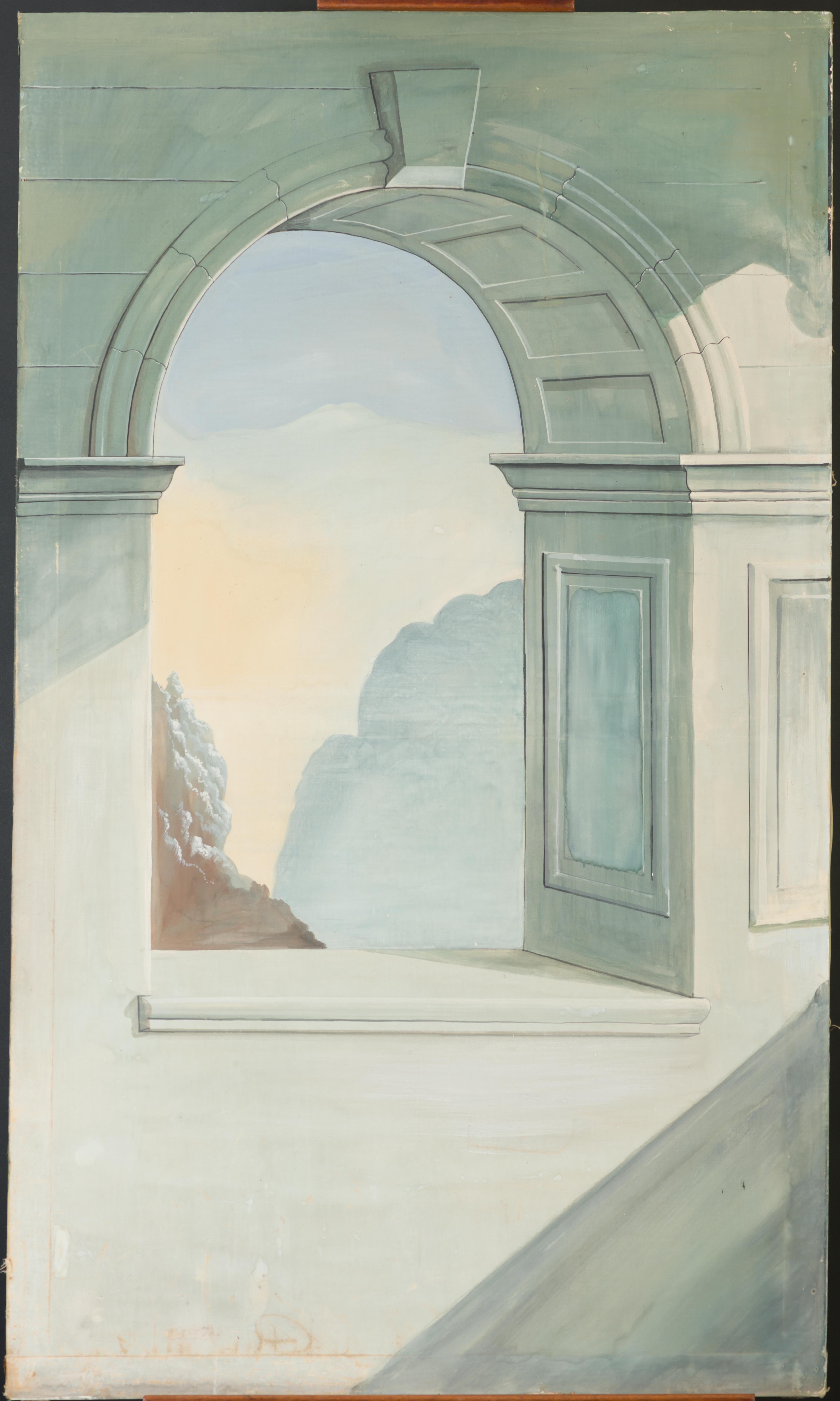 Vilhelm Hammershoi Interior Painting – Trompe L'Oeil