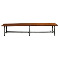 Vilhelm Lauritzen Bench in Teak and Metal, 1960s
