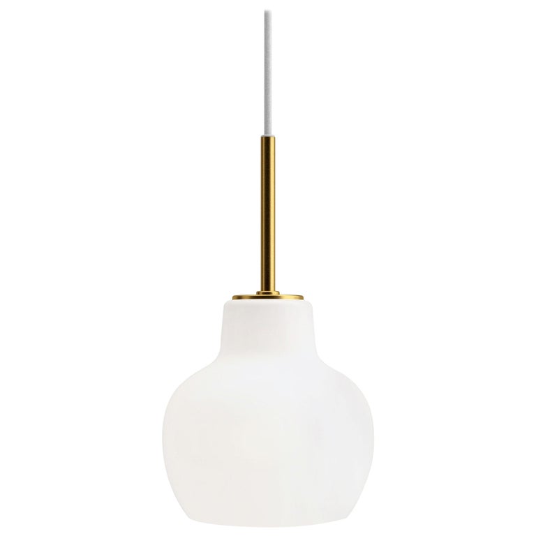 Vilhelm Lauritzen Brass And Glass Pendant For Louis Poulsen For Sale At 1stdibs