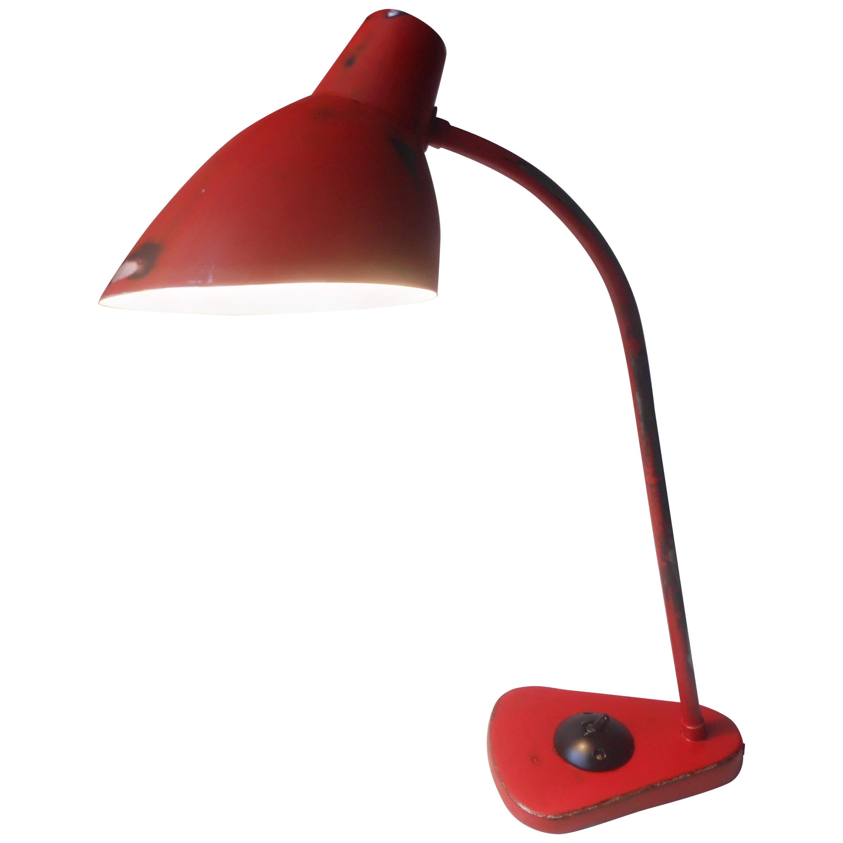 Lampe de bureau Vilhelm Lauritzen 'DSB Konduktør' en état original:: Louis Poulsen en vente