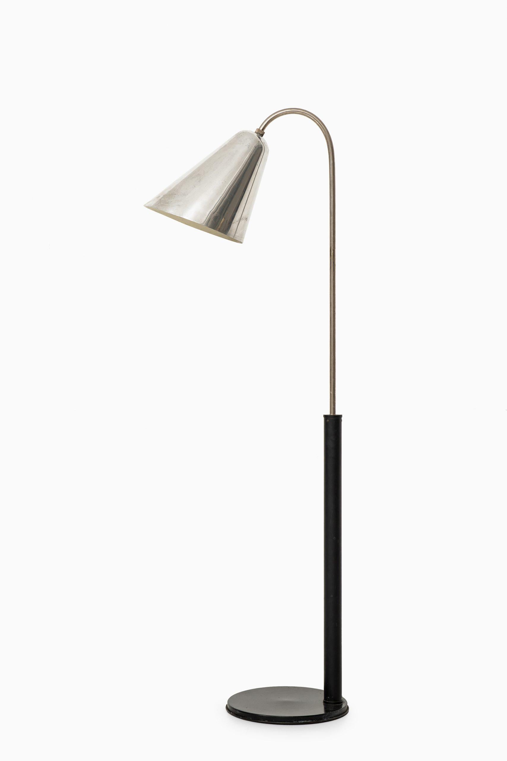 Scandinavian Modern Vilhelm Lauritzen & Frits Schlegel Floor Lamp by Fritzsche’s Glashandel