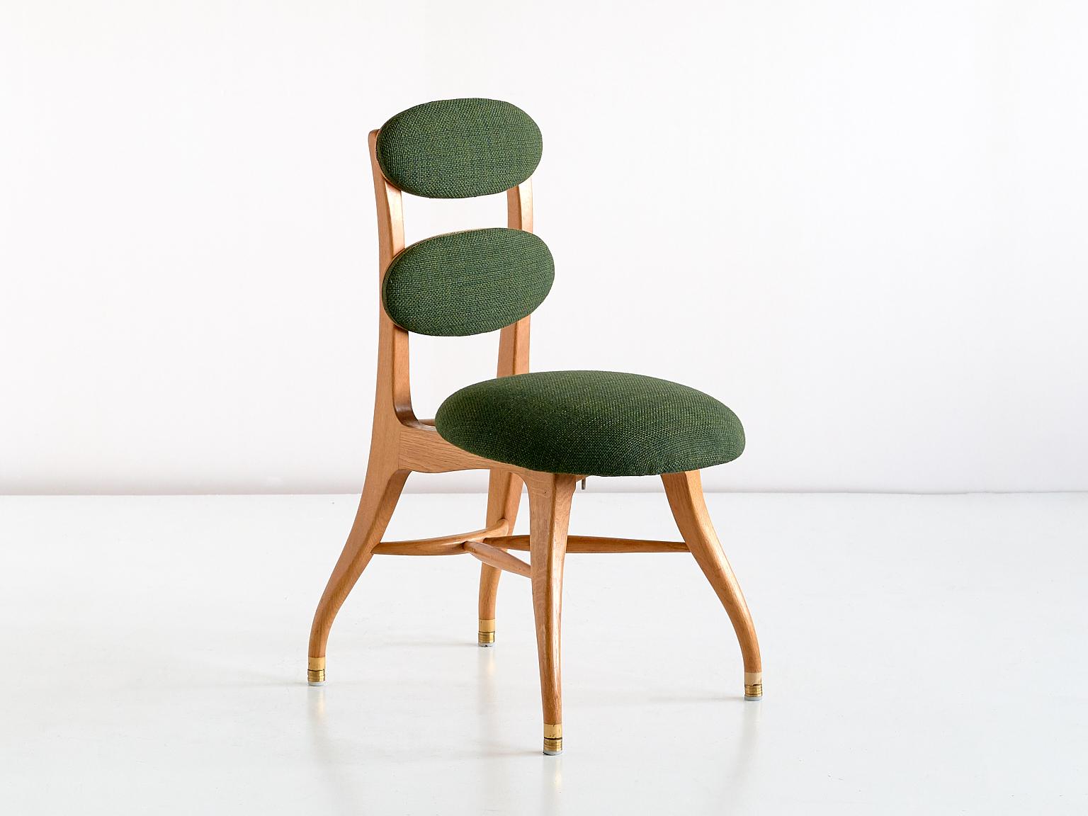 Danish Vilhelm Lauritzen Musician Chair in Oak, Designed for Radiohuset, Denmark, 1950s