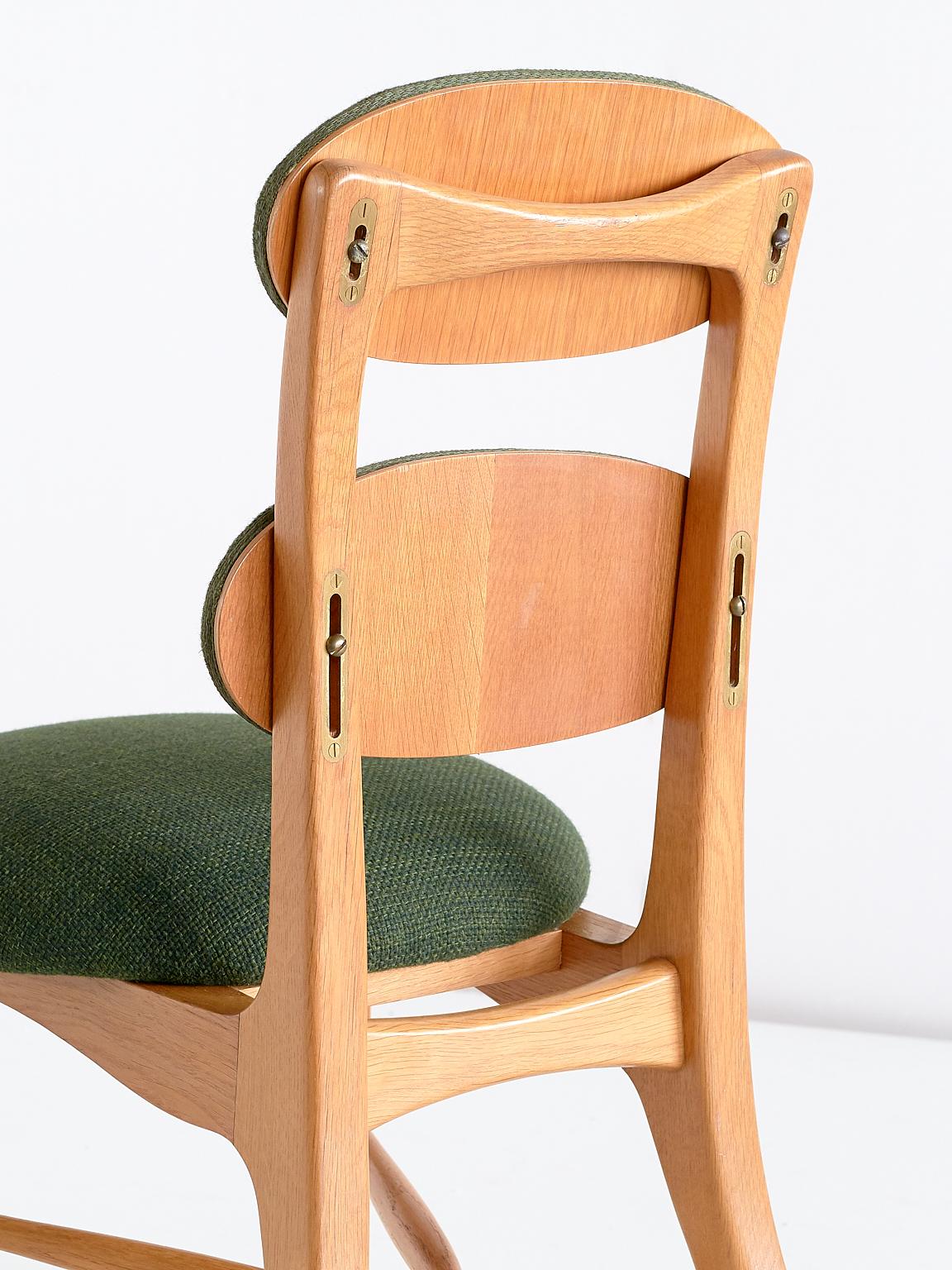 Vilhelm Lauritzen Musician Chair in Oak, Designed for Radiohuset, Denmark, 1950s 1
