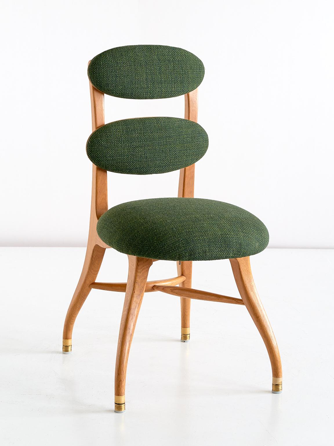 Vilhelm Lauritzen Musician Chair in Oak, Designed for Radiohuset, Denmark, 1950s 2