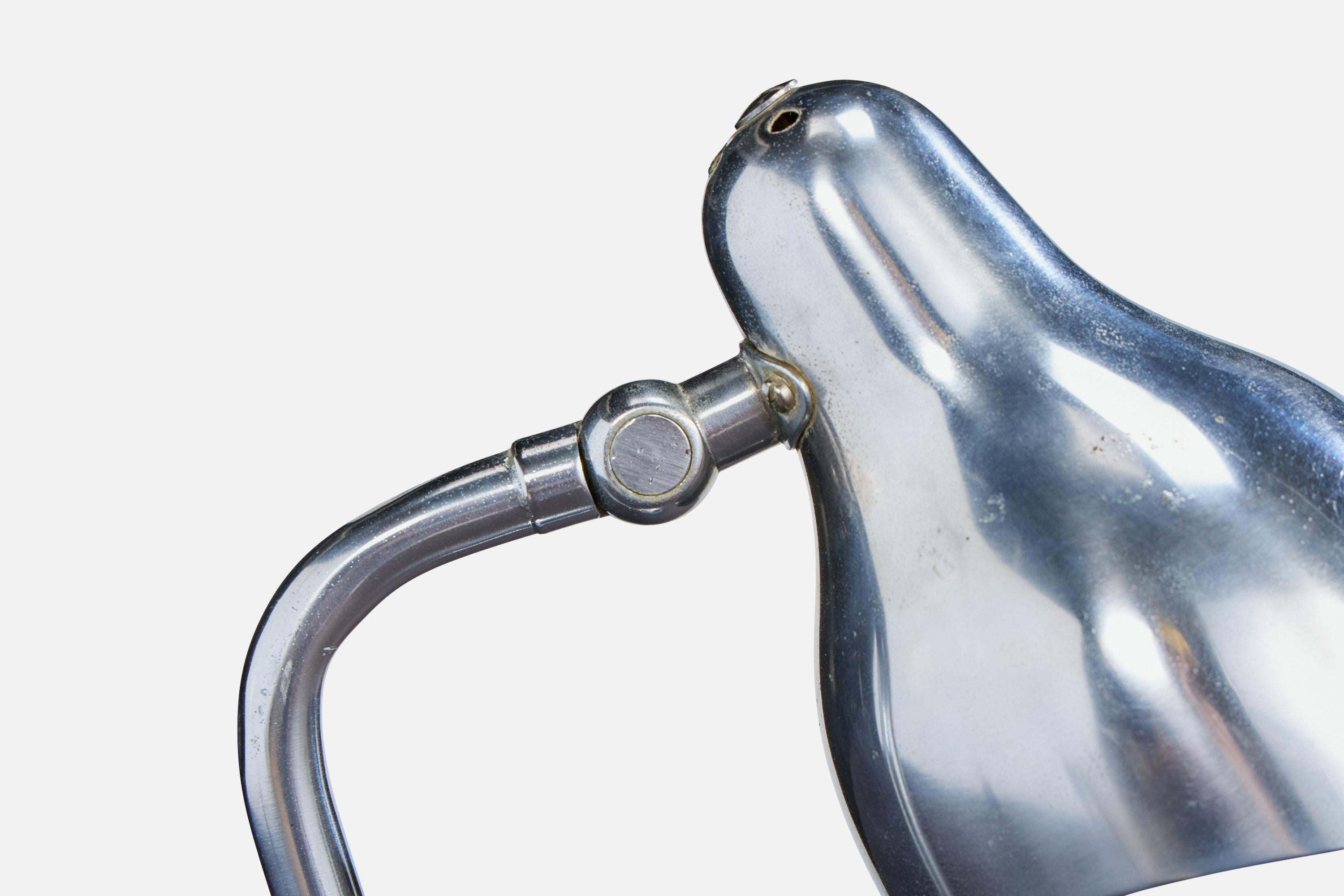 Mid-20th Century Vilhelm Lauritzen, Table Lamps, Chrome, Bakelite, Denmark, 1940s For Sale