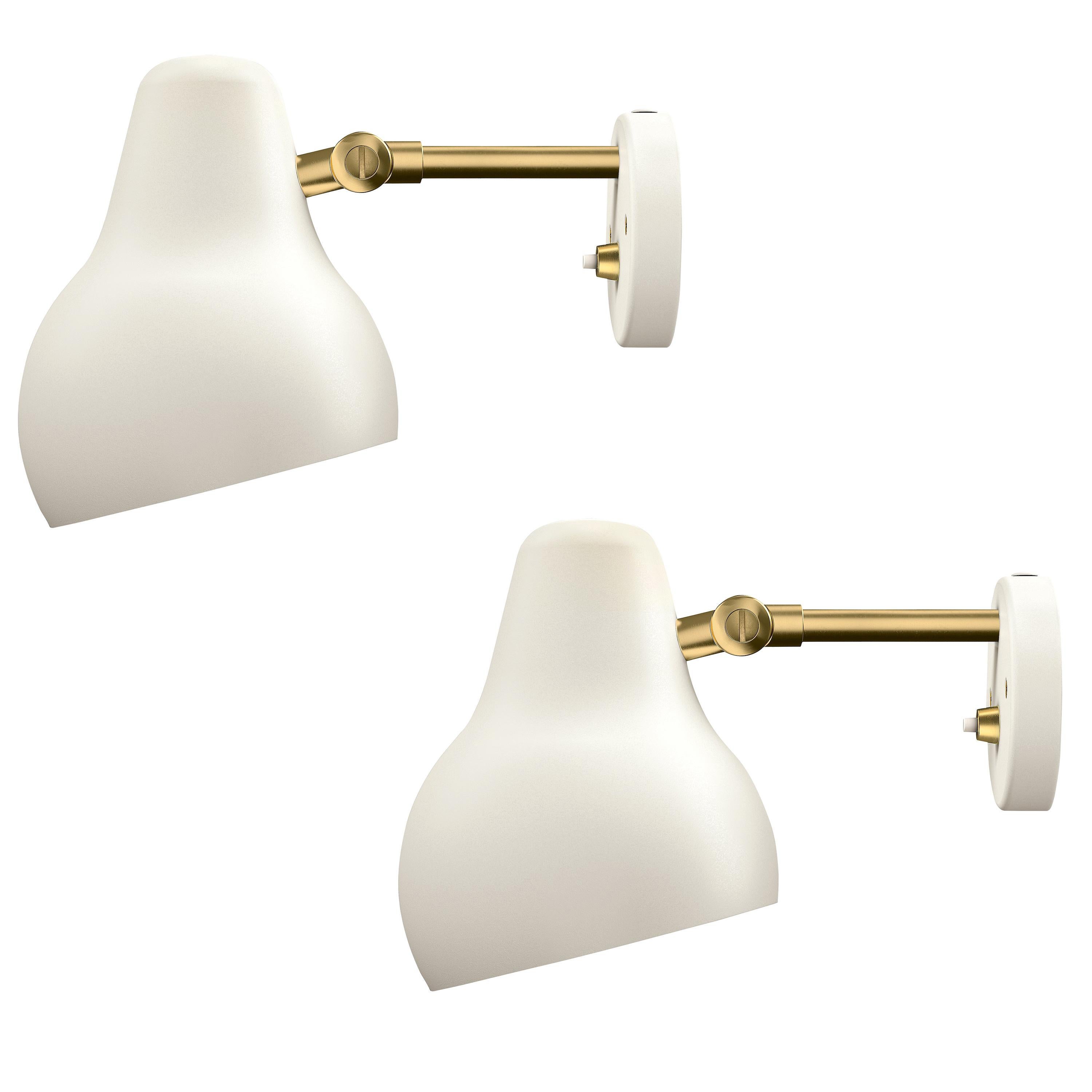 Vilhelm Lauritzen 'VL 38' Sconce for Louis Poulsen in White

The 'VL38' wall lamp was originally designed in the 1930s by Vilhelm Lauritzen in partnership with Louis Poulsen for the construction of the Radiohuset building in Copenhagen, which is now