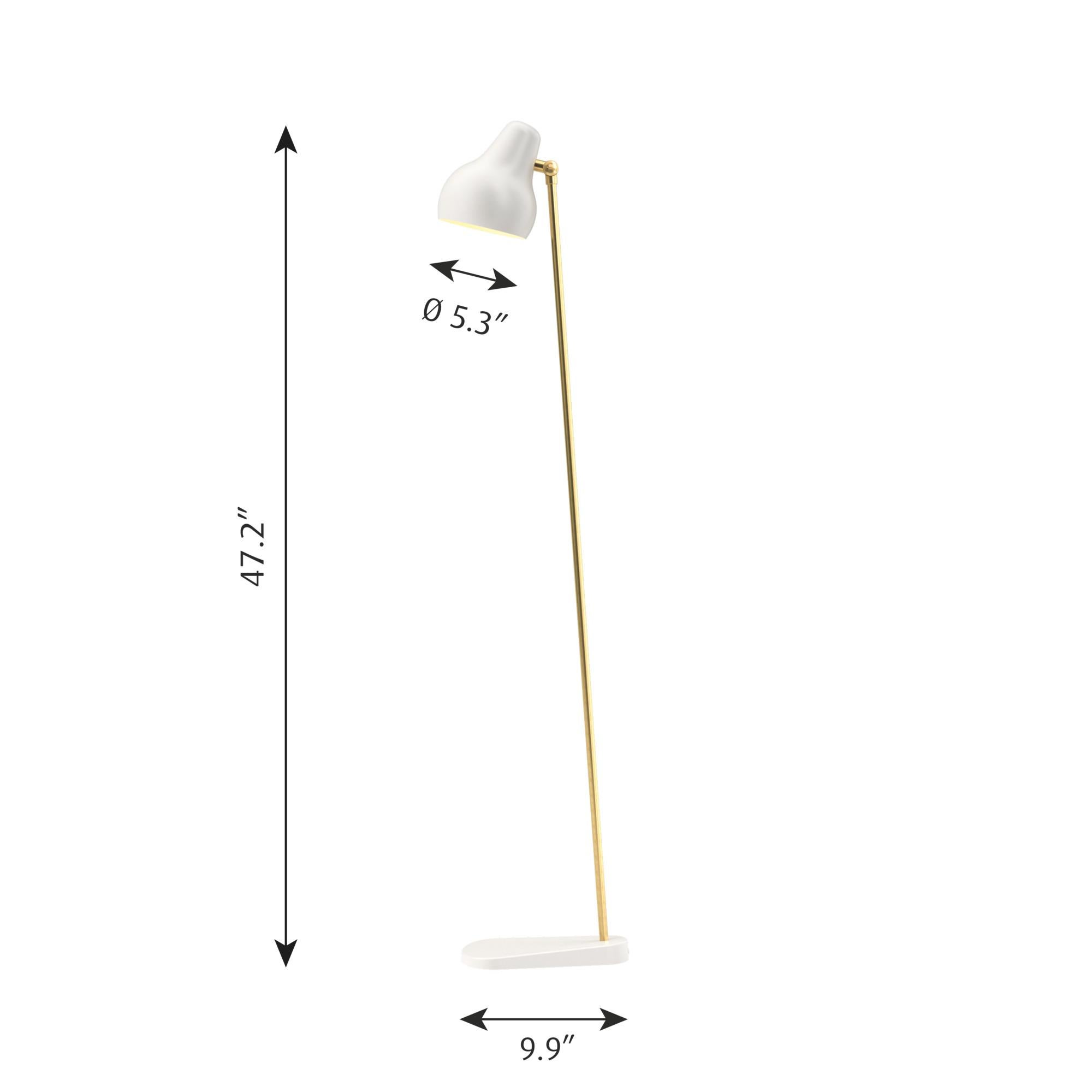 XXIe siècle et contemporain Lampadaire blanc 