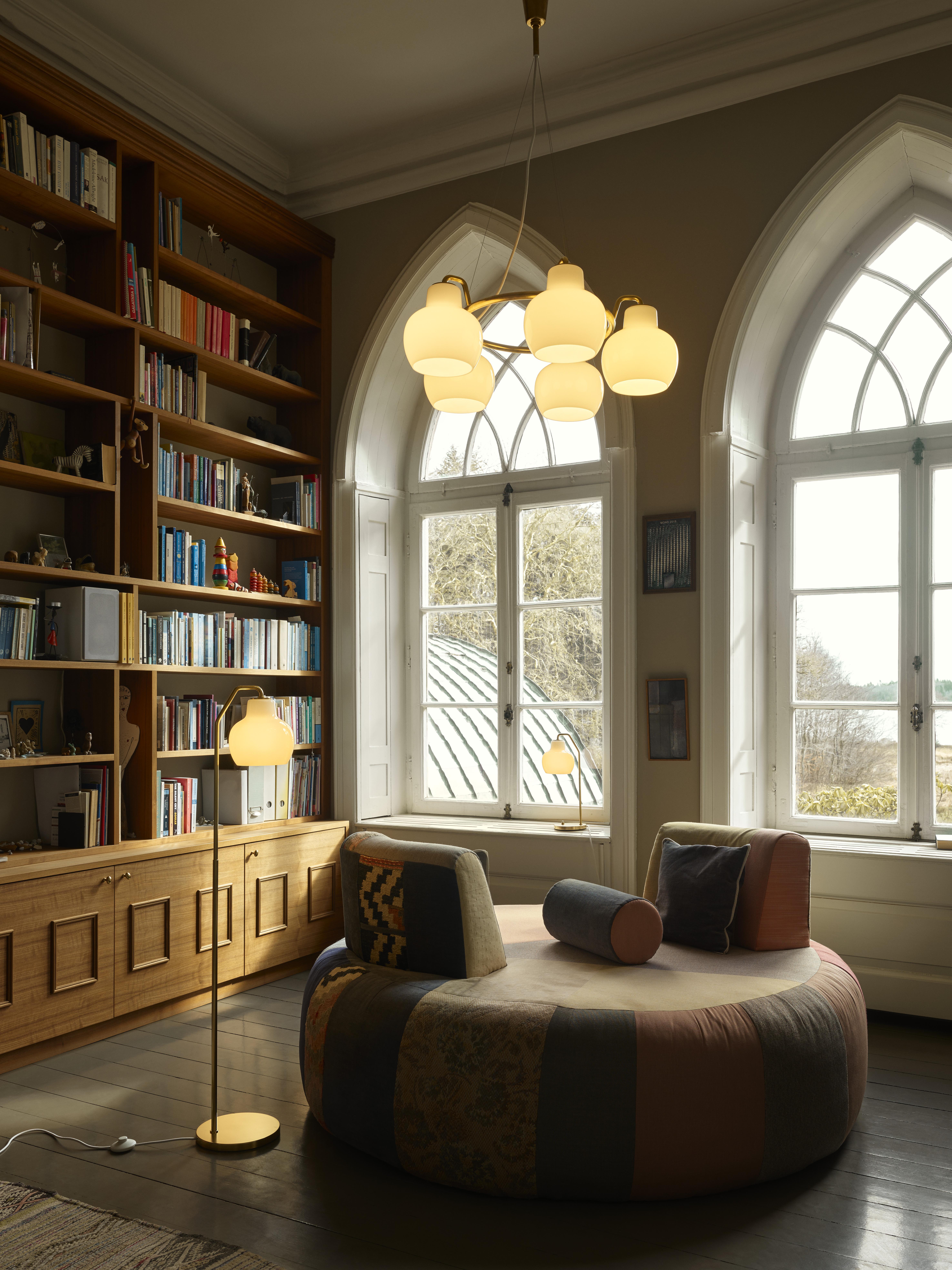 Vilhelm Lauritzen Lámpara de pie 'VL Ring Crown' para Louis Poulsen Pulido en venta