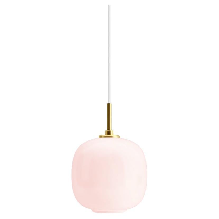 Pendentif radiohus Vilhelm Lauritzen VL45 en rose pâle pour Louis Poulsen