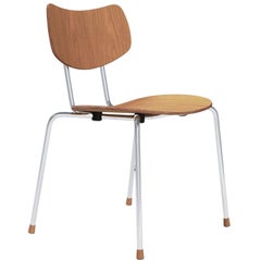 Vilhelm Lauritzen 'VLA26 Vega' Stuhl aus Eiche Chrom und Öl für Carl Hansen & Sohn
