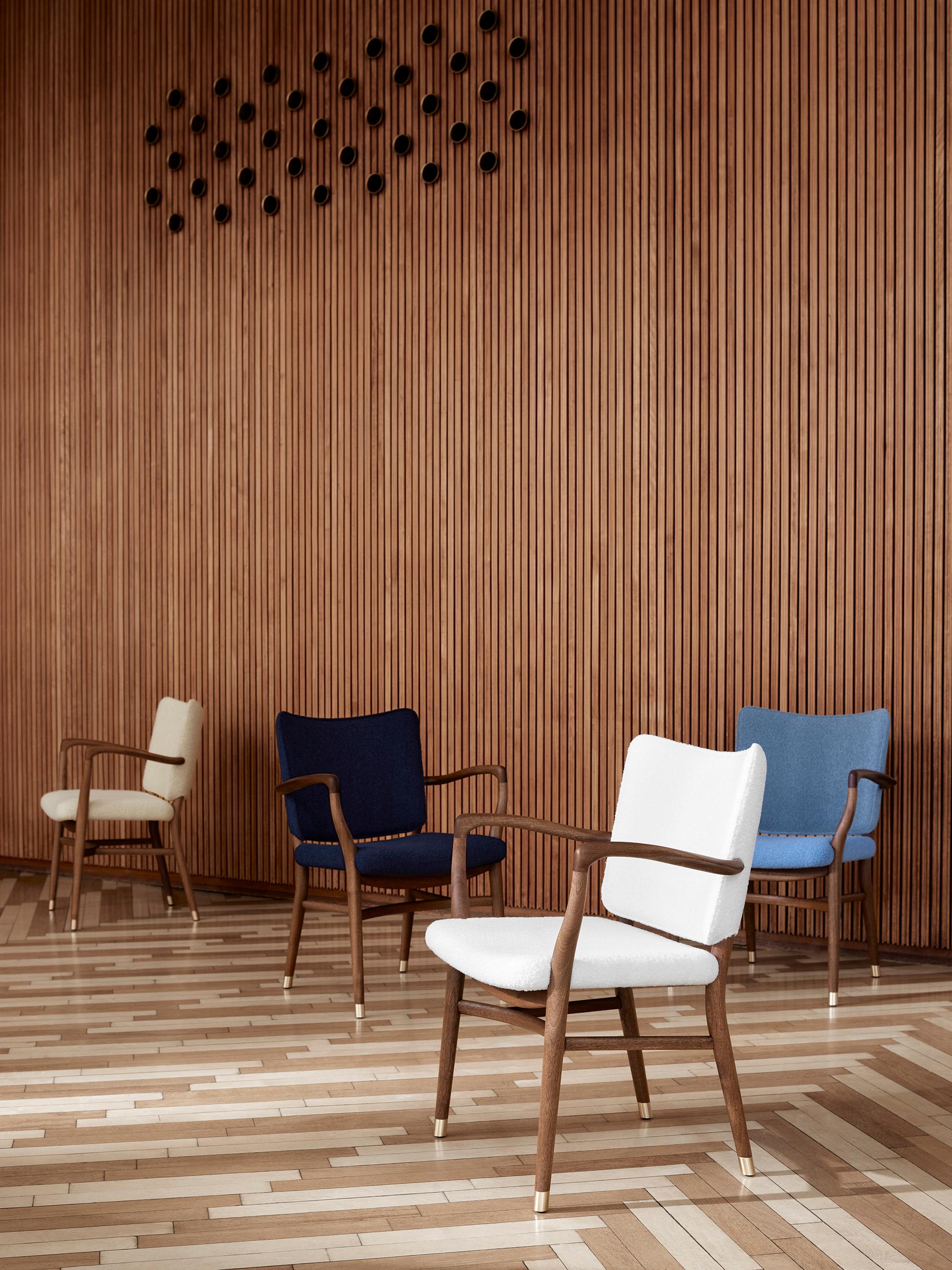 Vilhelm Lauritzen 'VLA61' Chair in Mahogany and Leather for Carl Hansen & Son For Sale 10