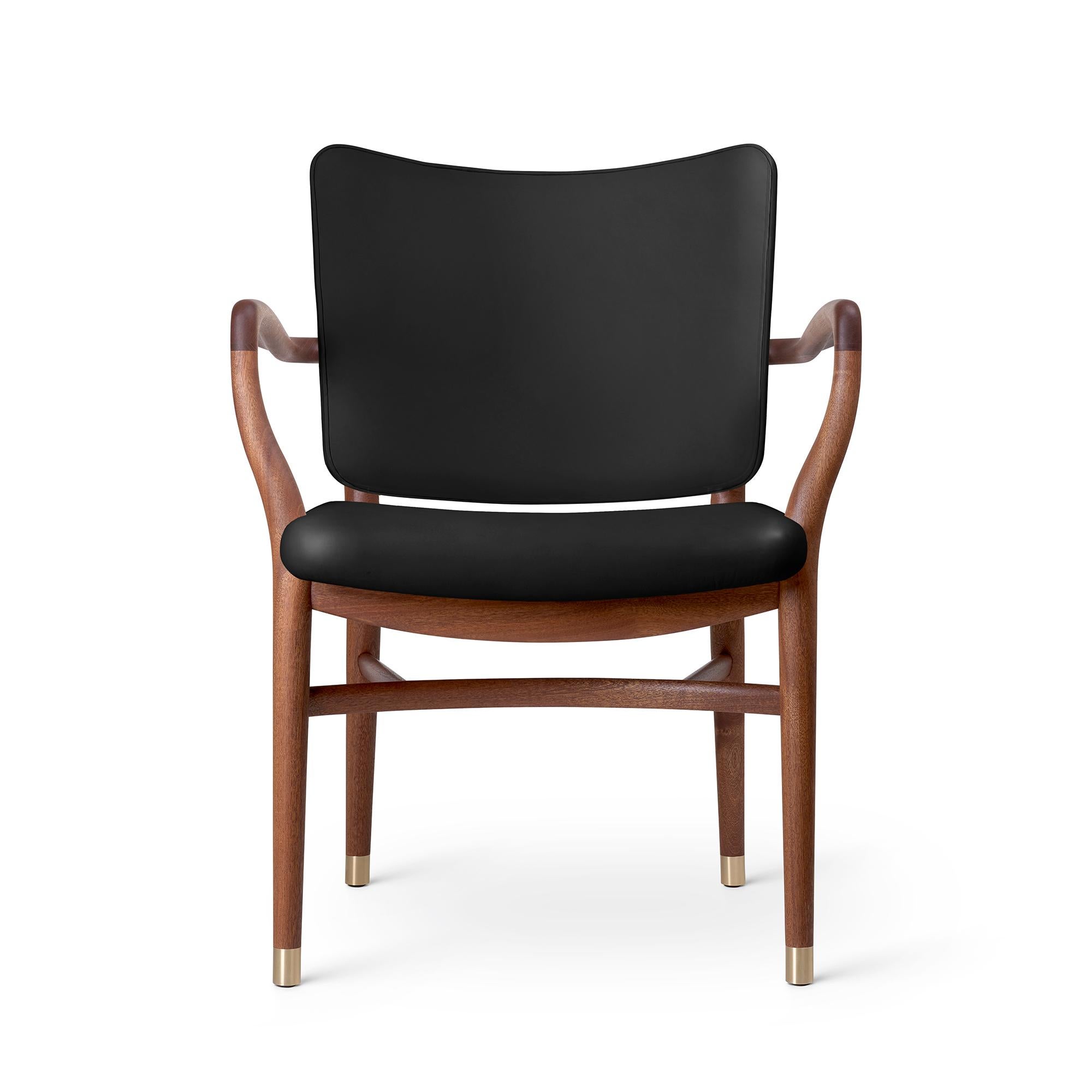 Vilhelm Lauritzen 'VLA61' Chair in Mahogany and Leather for Carl Hansen & Son.

The story of Danish Modern begins in 1908 when Carl Hansen opened his first workshop. His firm commitment to beauty, comfort, refinement, and craftsmanship is evident in