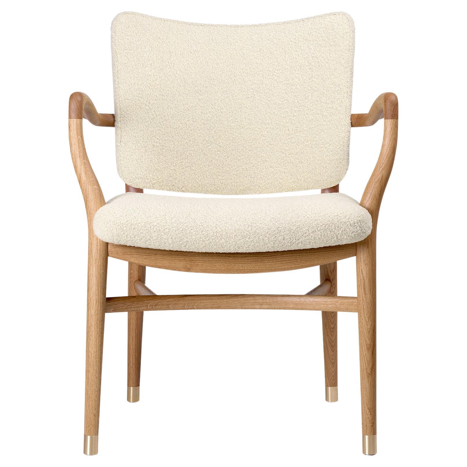 Vilhelm Lauritzen 'VLA61' Chair in Oak Oil and Fabric for Carl Hansen & Son For Sale