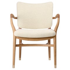Vilhelm Lauritzen 'VLA61' Chair in Oak Oil and Fabric for Carl Hansen & Son