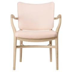 Vilhelm Lauritzen 'VLA61' Chair in Oak Soap and Leather for Carl Hansen & Son