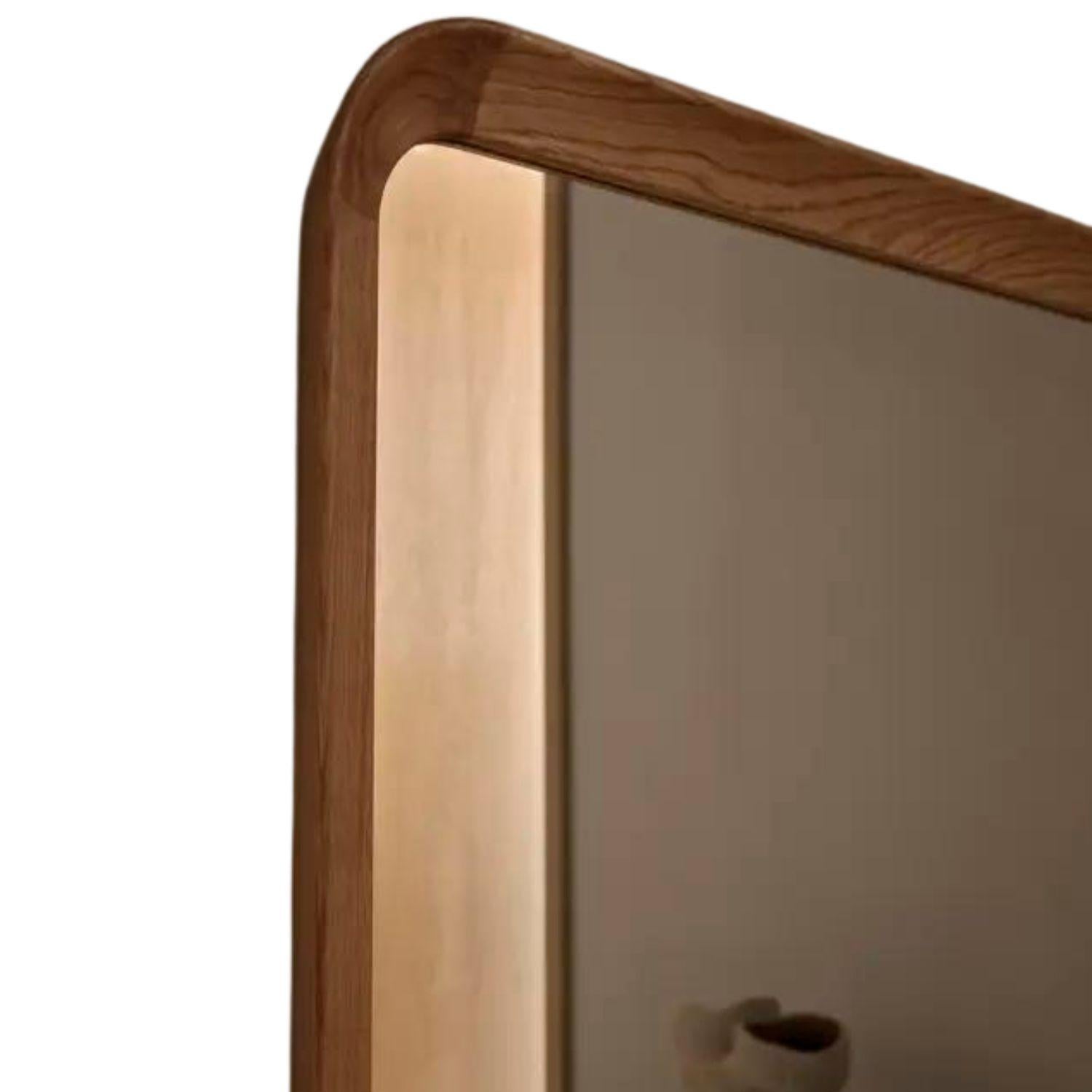 Oiled Vilhelm Lauritzen VLA62 'Radio House' Oak Wood Mirror for Carl Hansen & Son For Sale